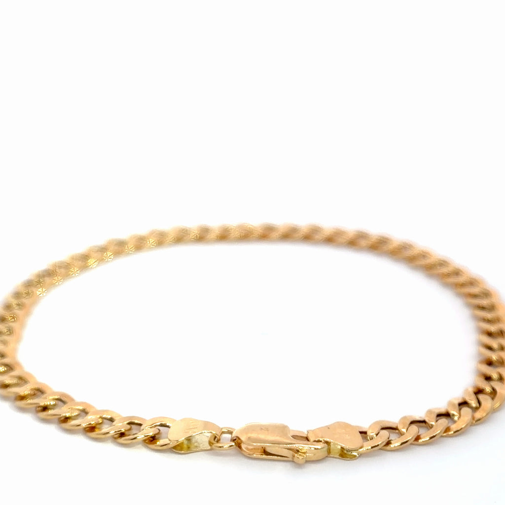 Classic Yellow Gold Chain Bracelet