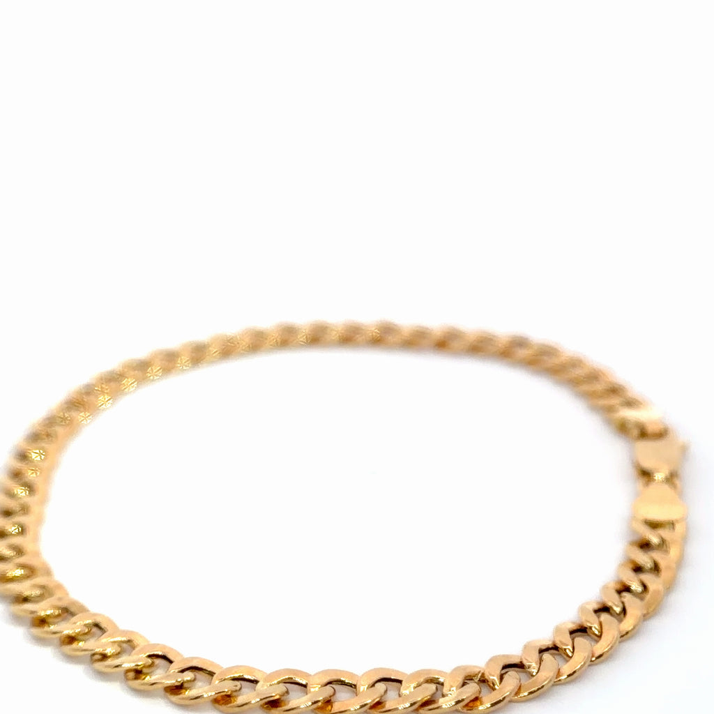 Classic Yellow Gold Chain Bracelet