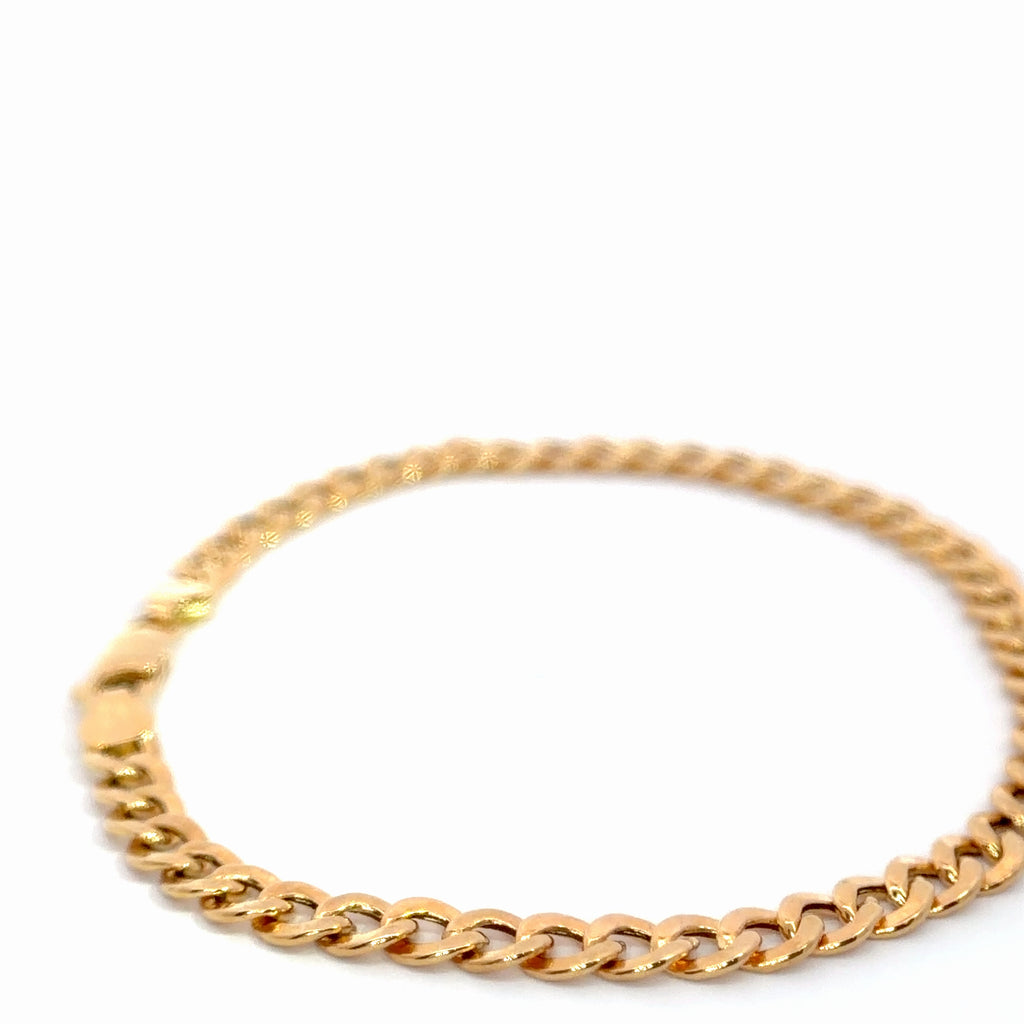 Classic Yellow Gold Chain Bracelet