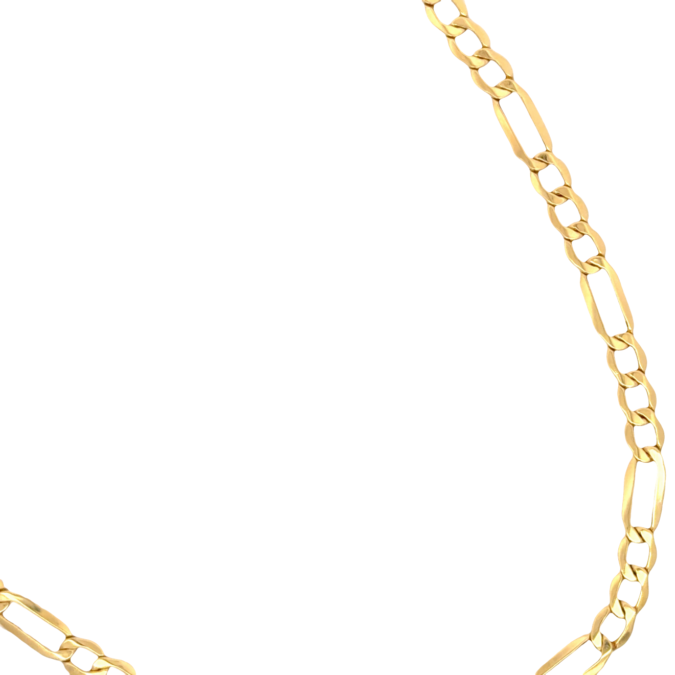 Classic Yellow Gold Figaro Chain Necklace