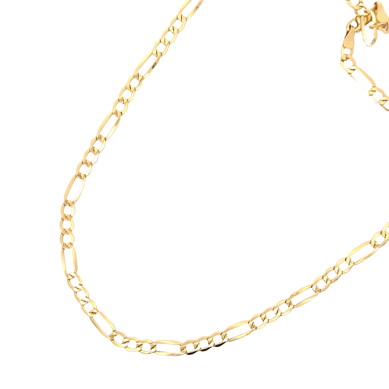 Classic Yellow Gold Figaro Chain Necklace