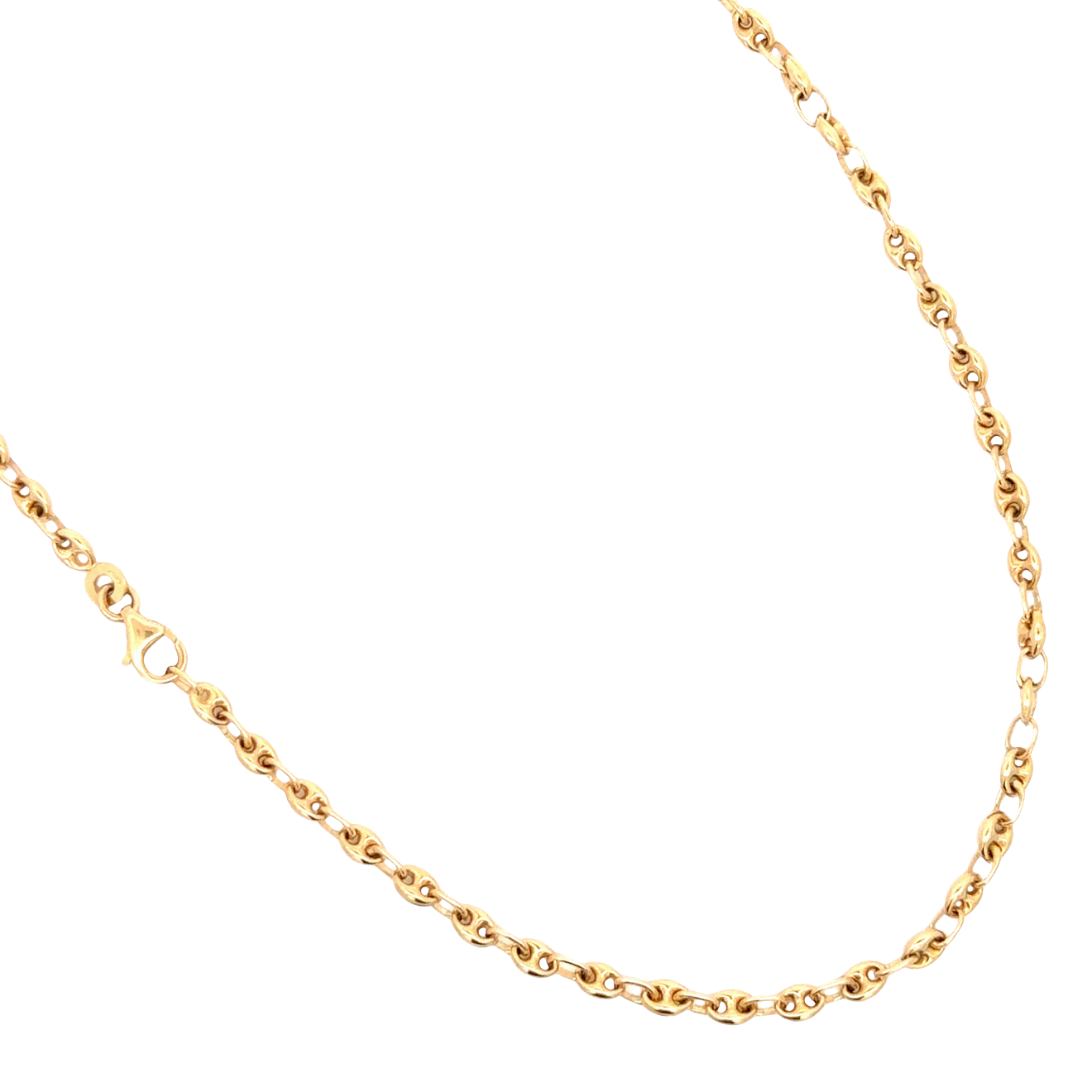 18k Yellow Gold Mariner Link Chain Necklace