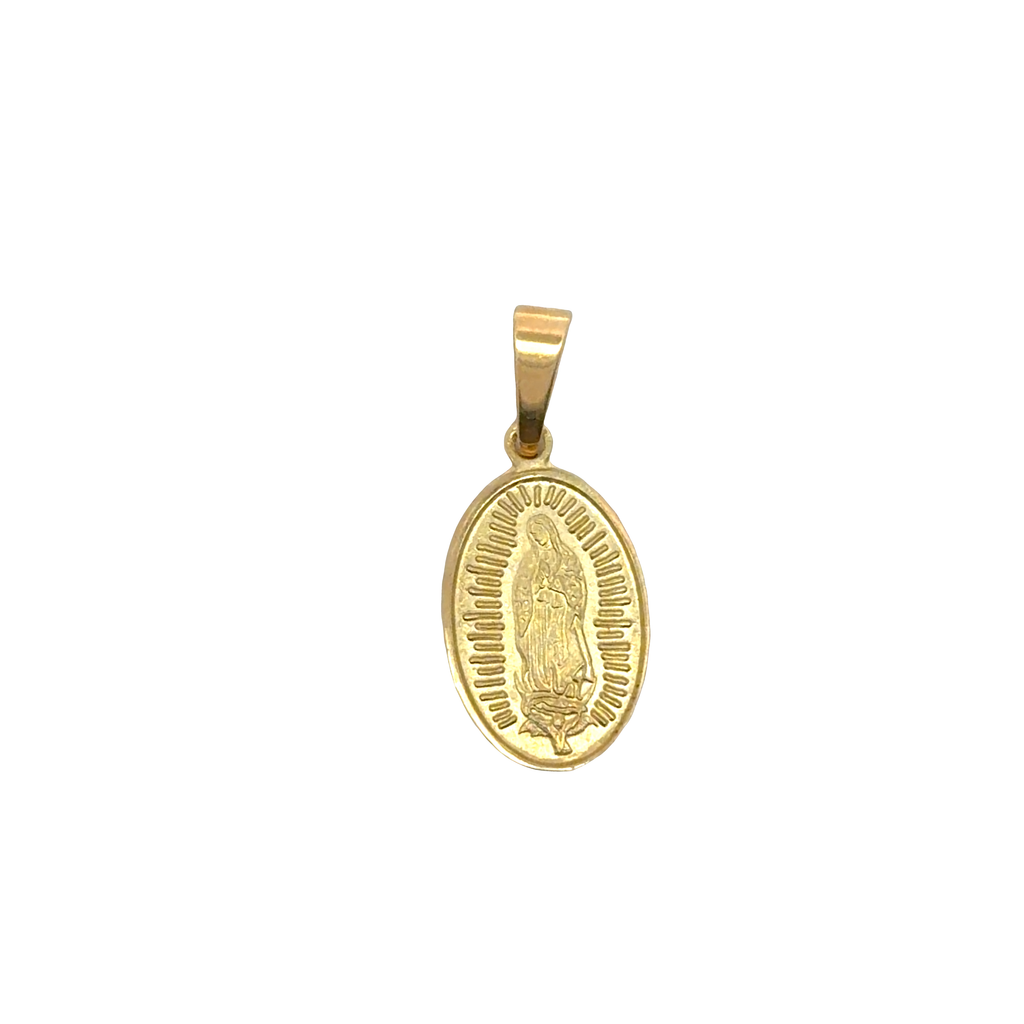 Yellow Gold Religious Medallion Pendant