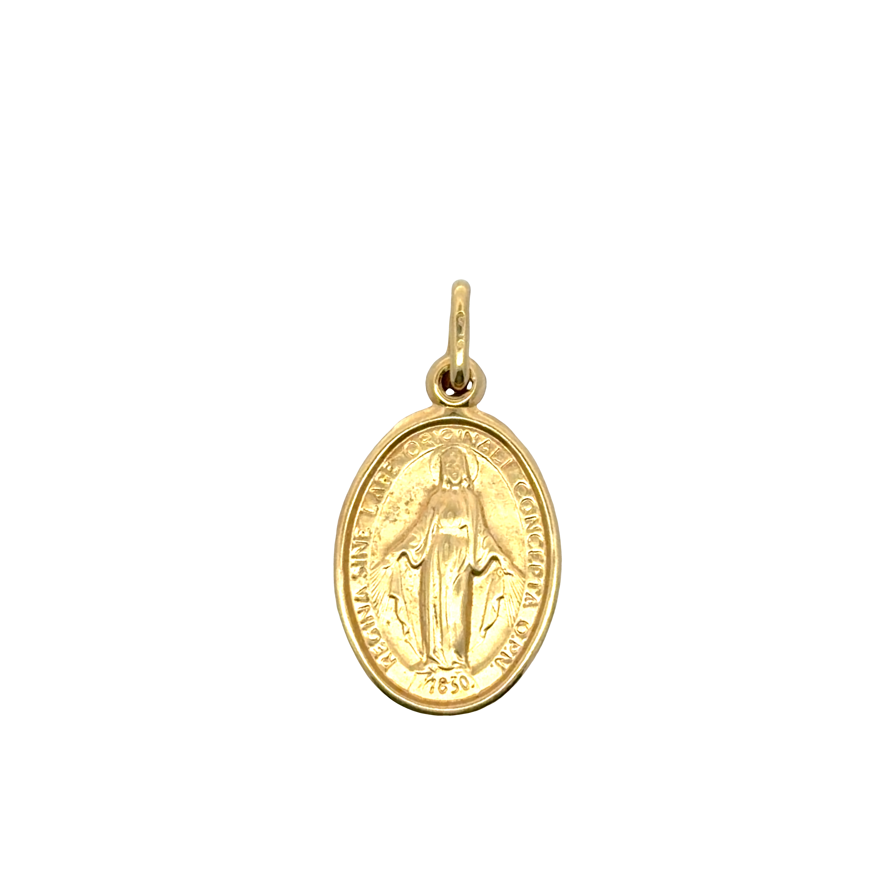 Religious Iconography Yellow Gold Pendant