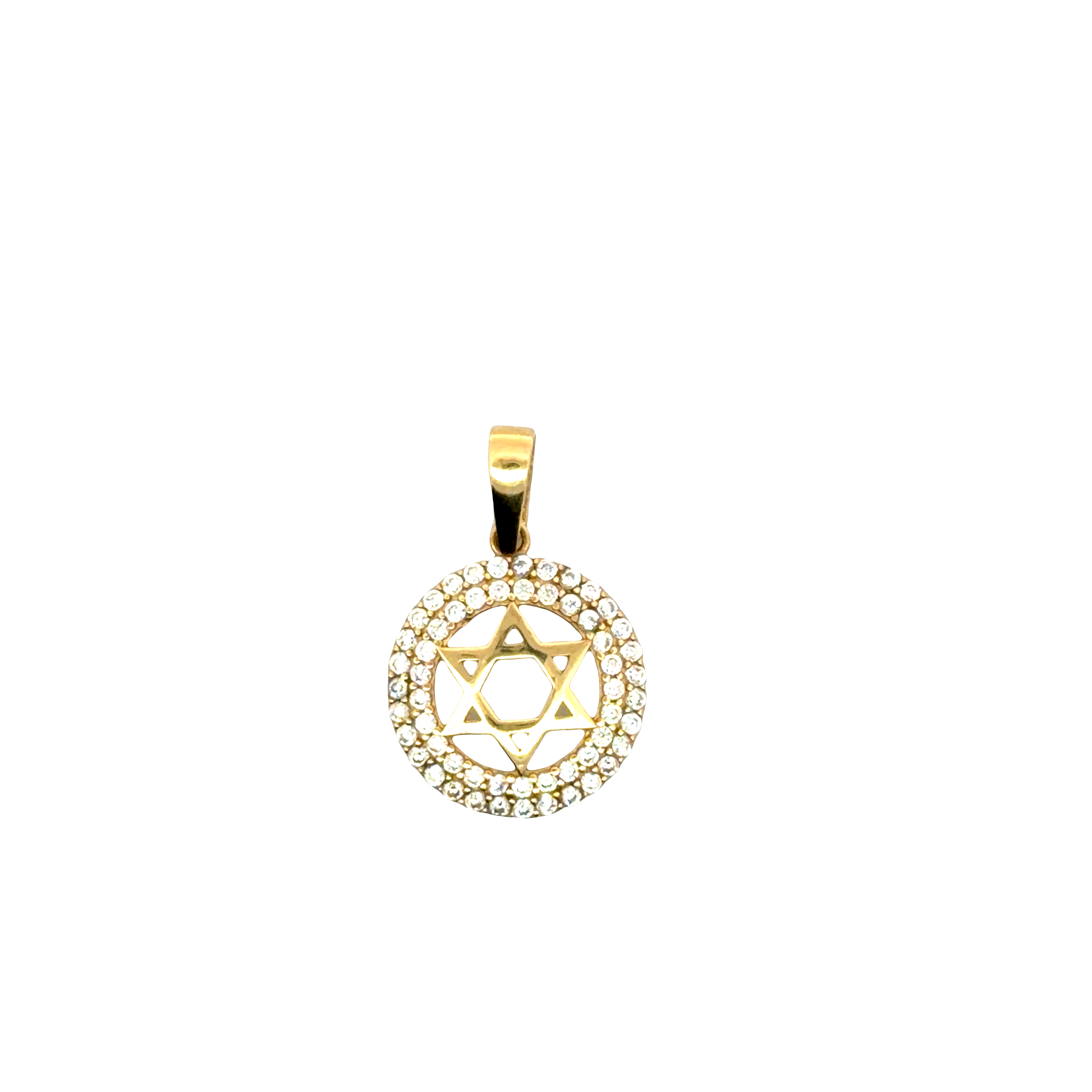 Yellow Gold Star of David Pendant