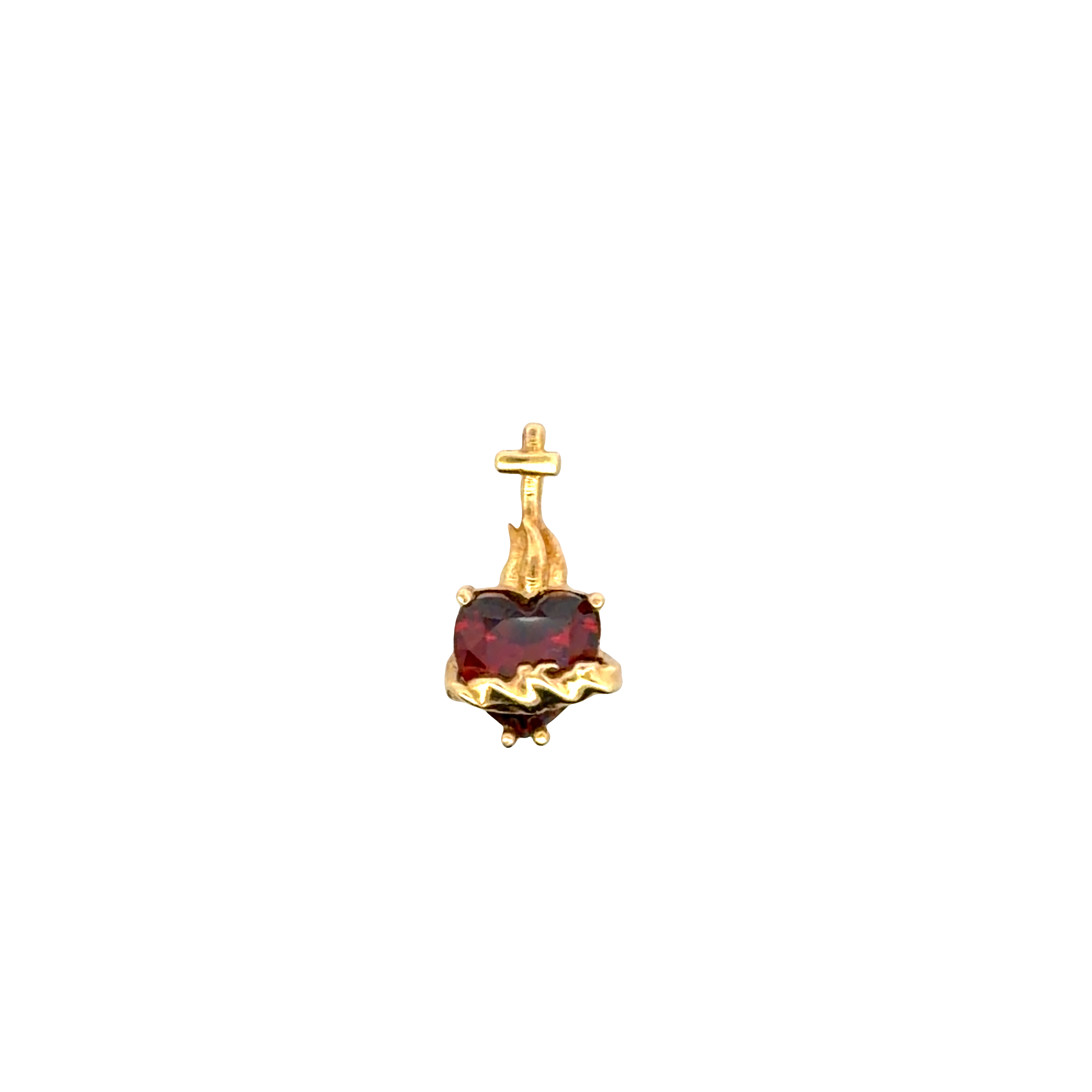 Heart-Shaped Pendant in Yellow Gold