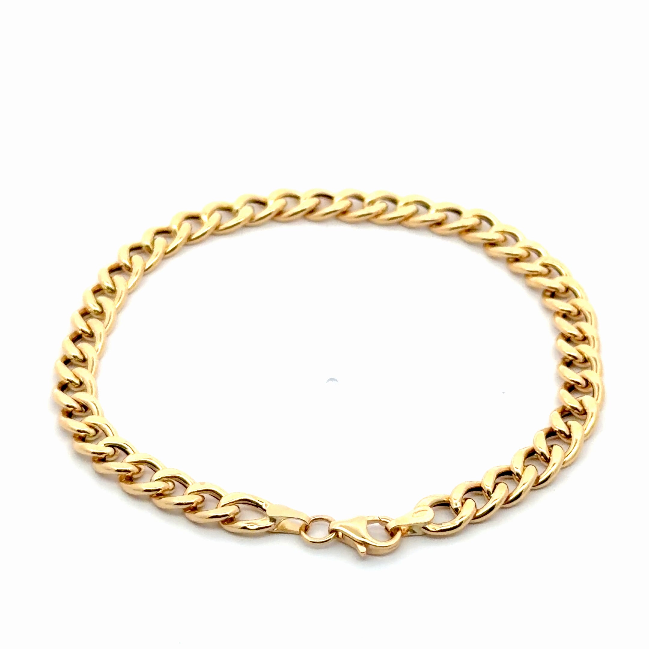 Classic Yellow Gold Chain Bracelet