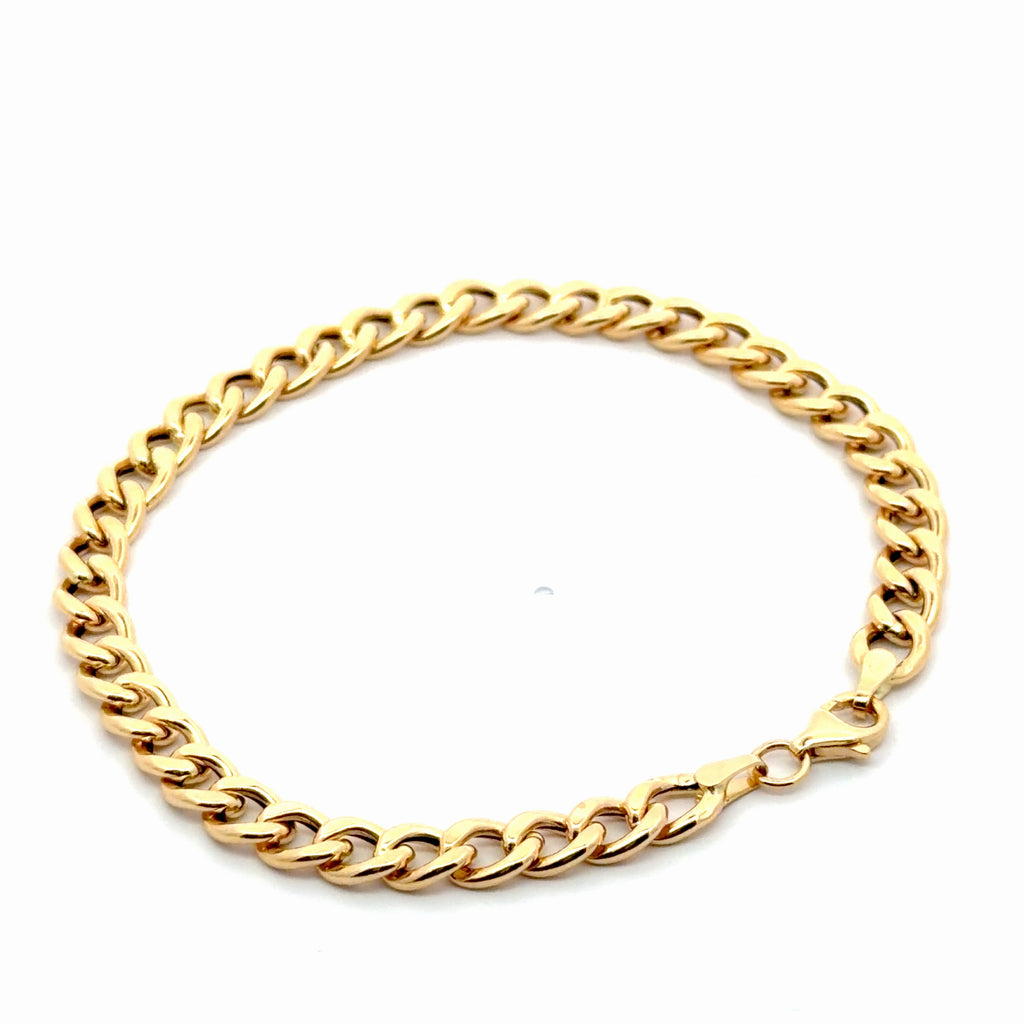 Classic Yellow Gold Chain Bracelet