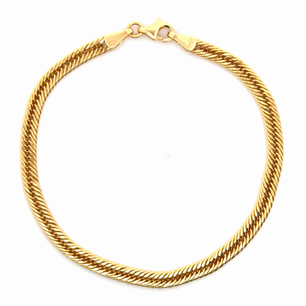 Classic Yellow Gold Chain Bracelet