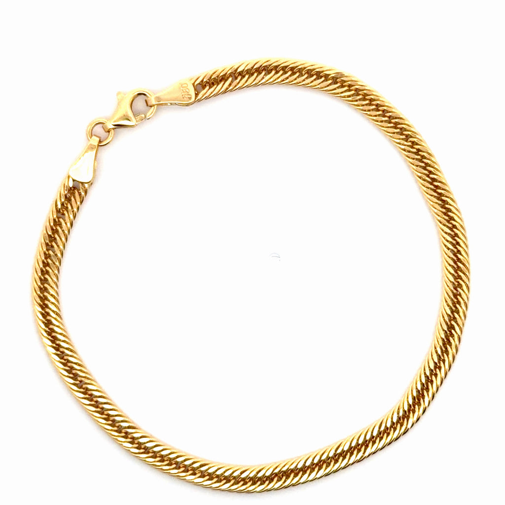 Classic Yellow Gold Chain Bracelet