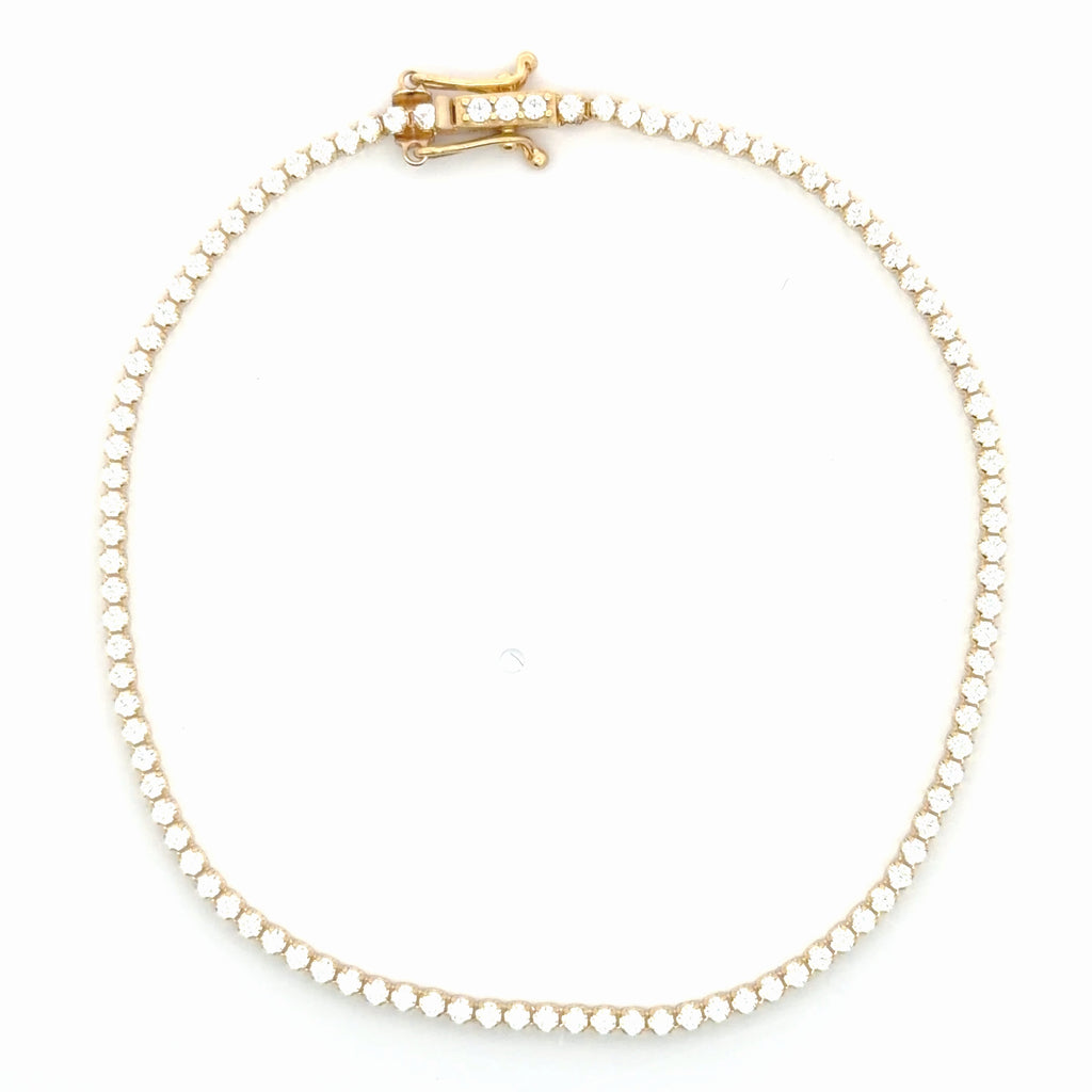 Brillant Yellow Gold Tennis Bracelet