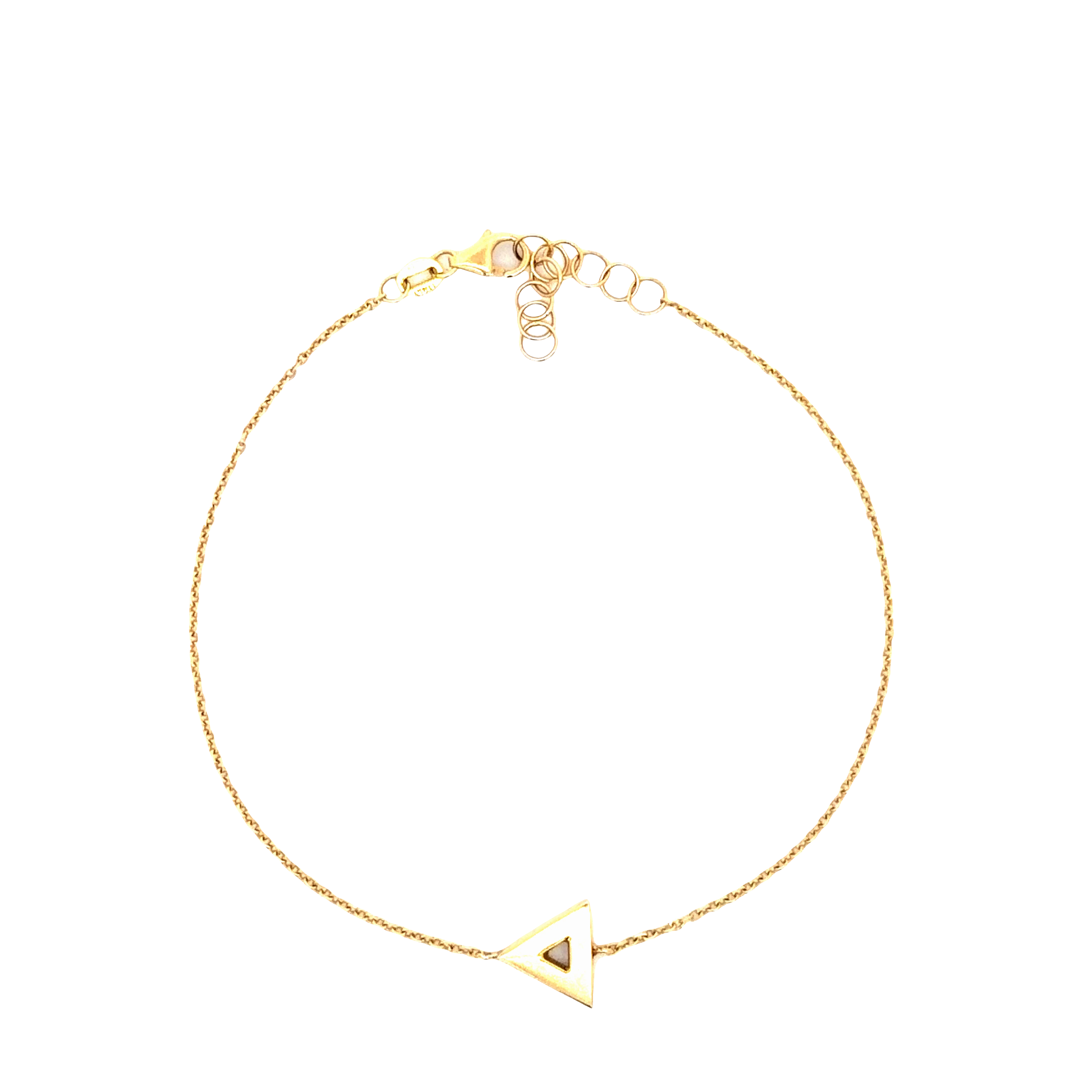 Delicate Yellow Gold Chain Bracelet
