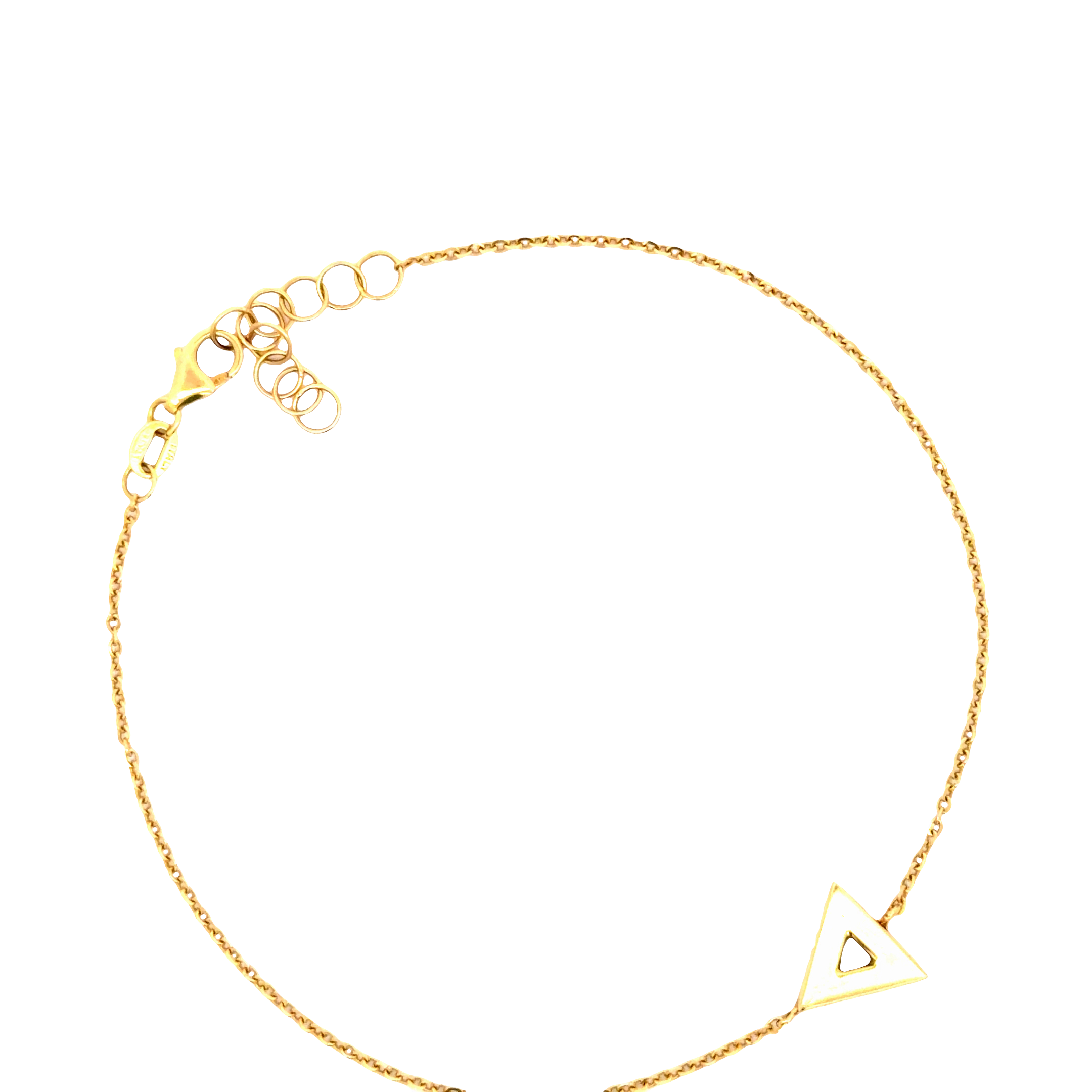 Delicate Yellow Gold Chain Bracelet