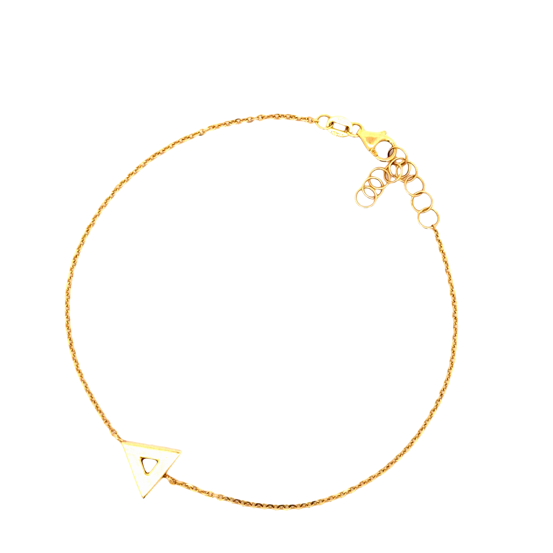 Delicate Yellow Gold Chain Bracelet