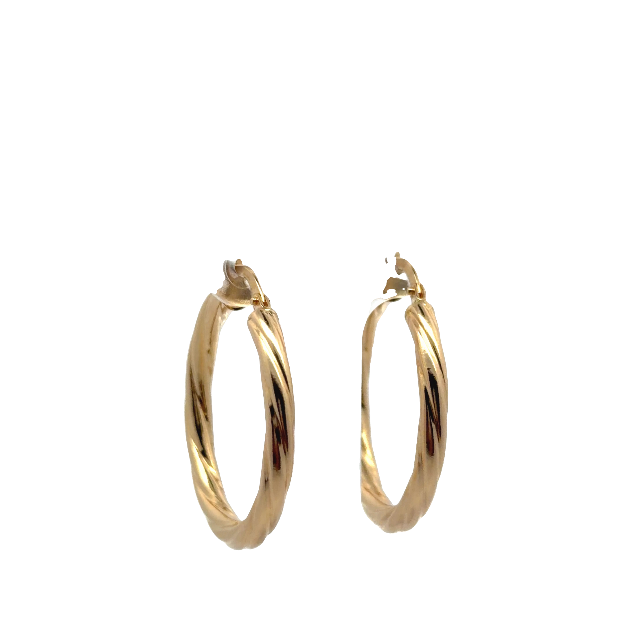 Classic Yellow Gold Hoop Earrings