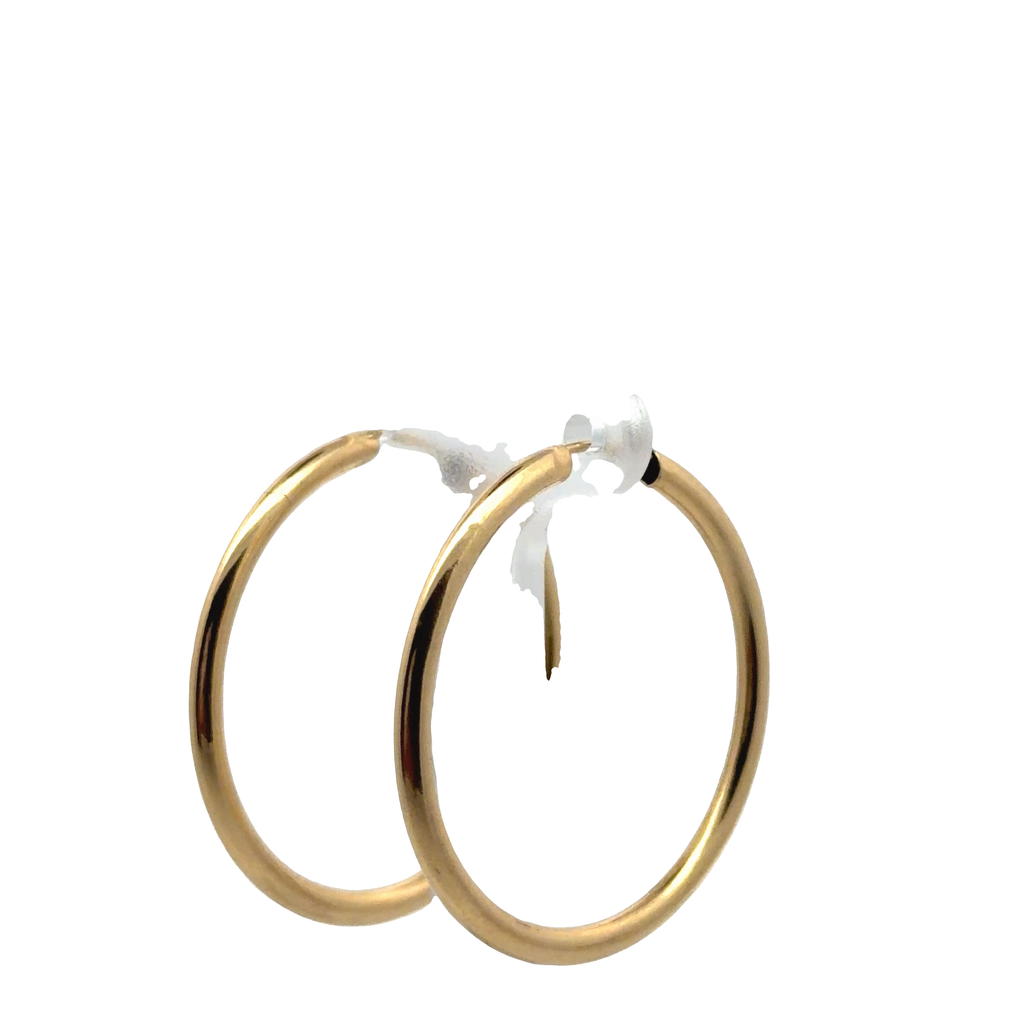 Classic Yellow Gold Hoop Earrings