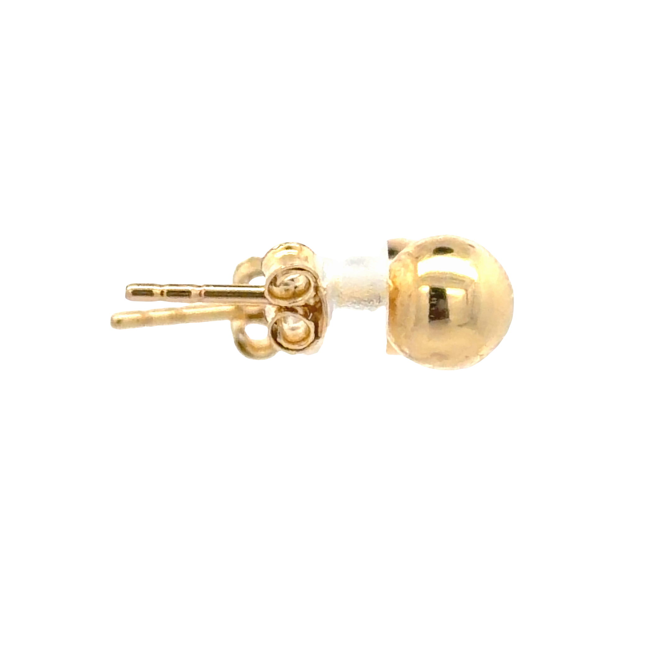 Classic Yellow Gold Ball Stud Earrings