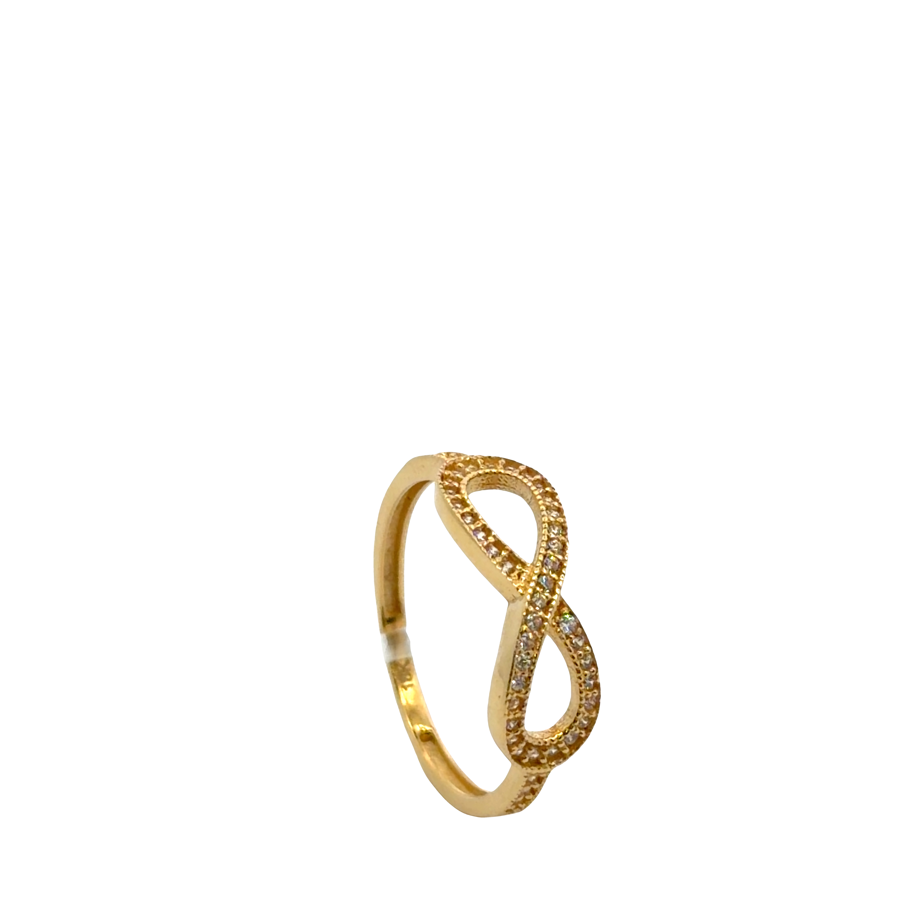 Yellow Gold brillant Infinity Band Ring