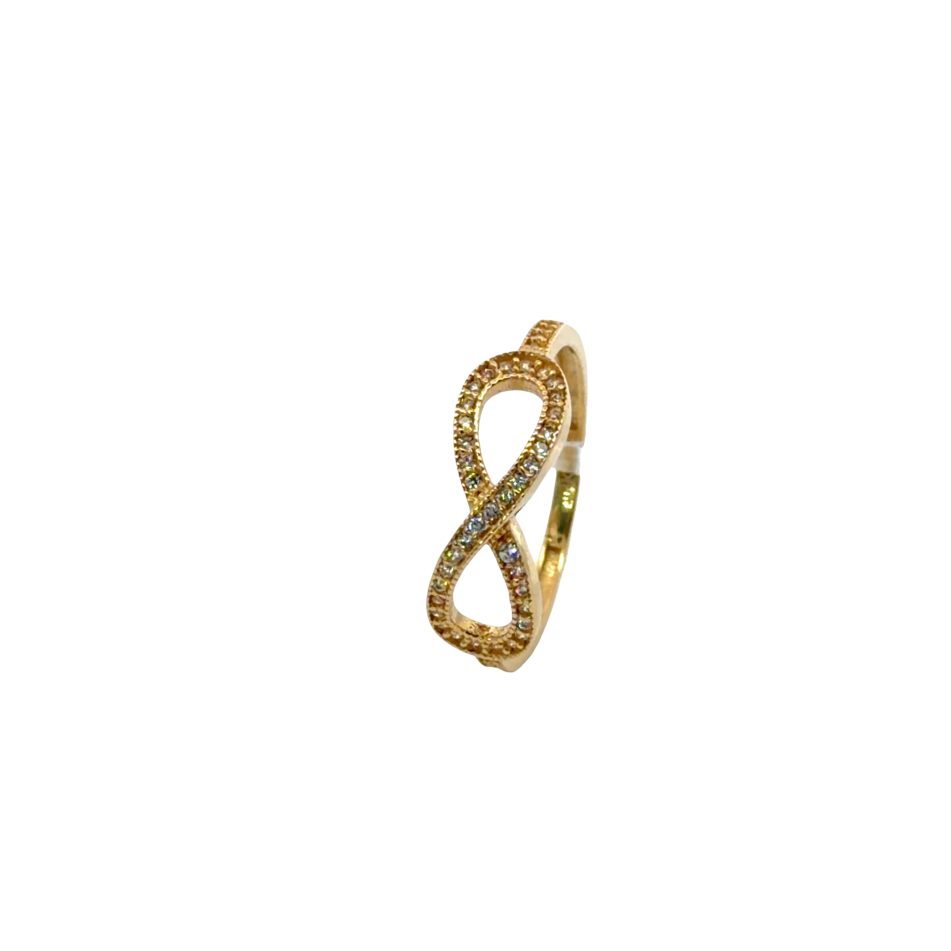 Yellow Gold brillant Infinity Band Ring
