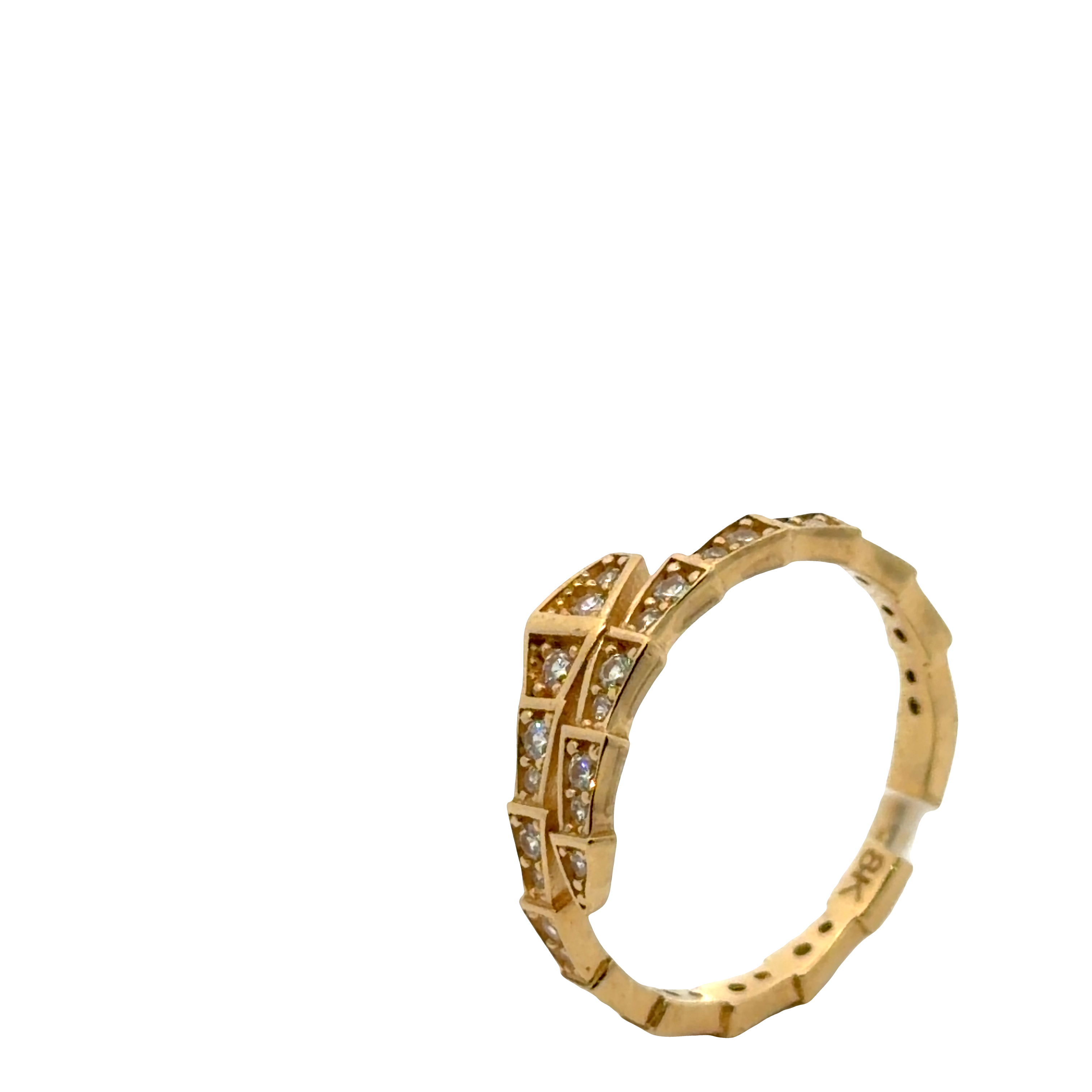 Yellow Gold brillant Multistone Ring