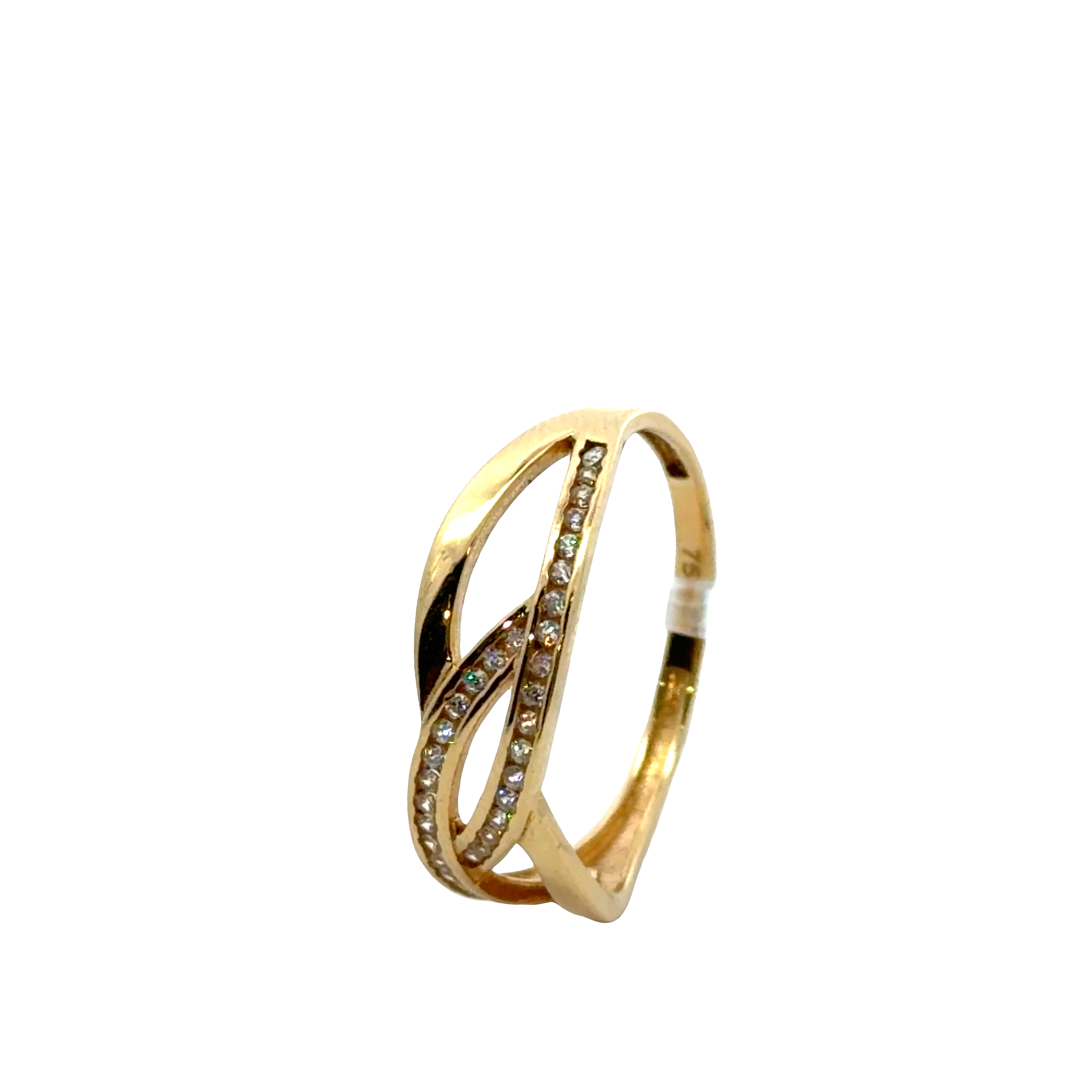 Yellow Gold Multistone brillant Ring