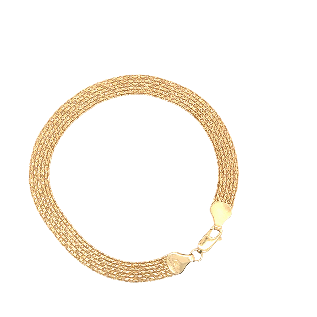 Elegant Yellow Gold Chain Bracelet