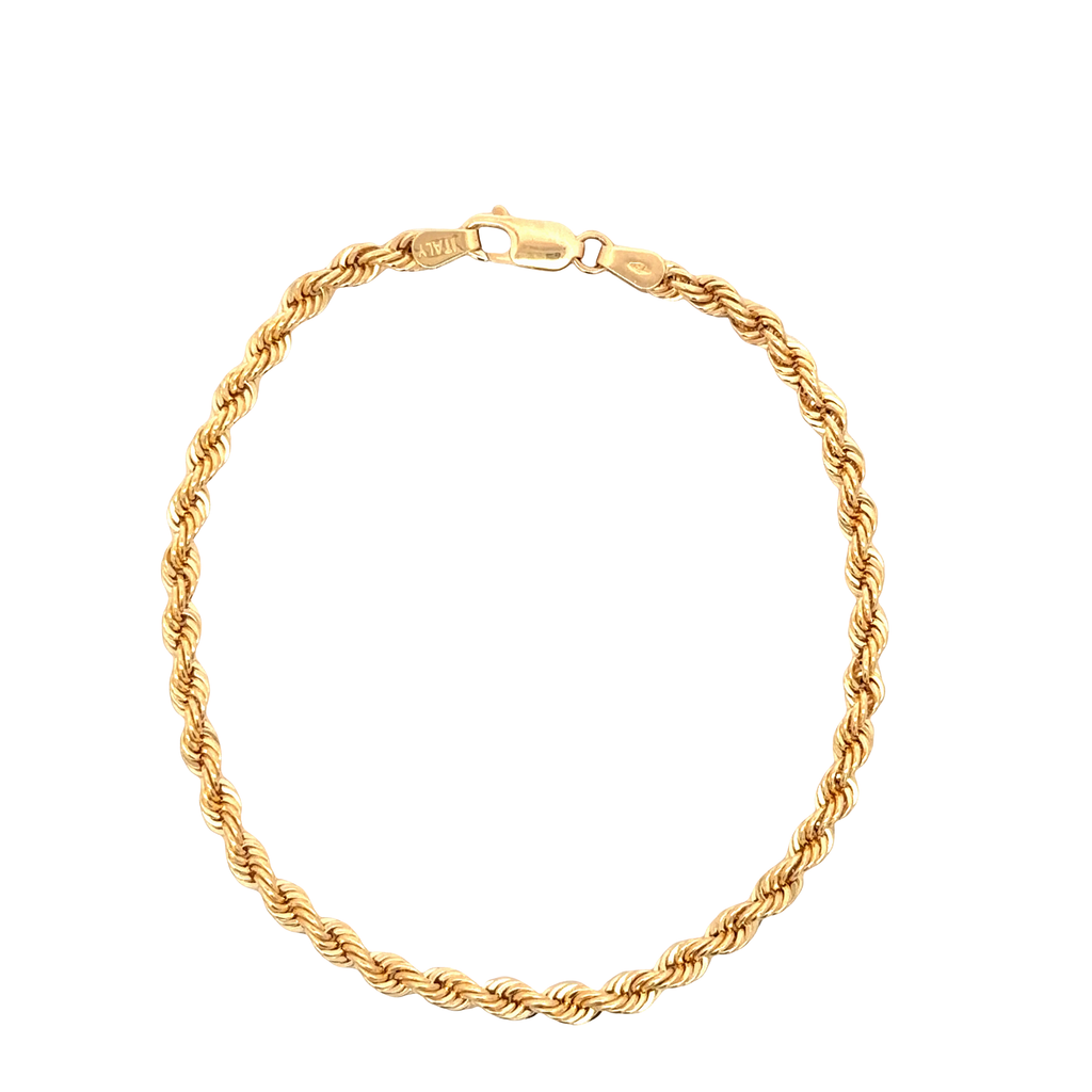 Classic Yellow Gold Chain Bracelet