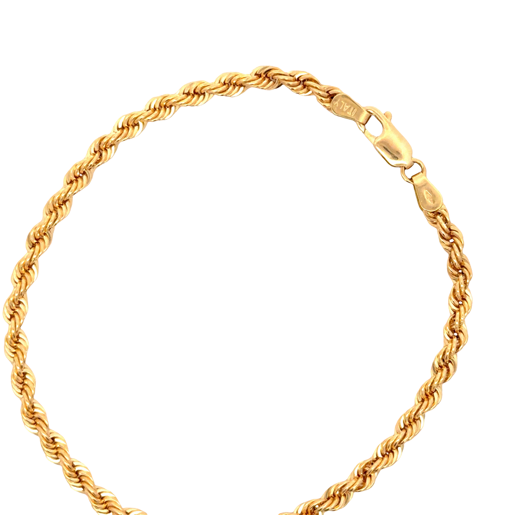 Classic Yellow Gold Chain Bracelet