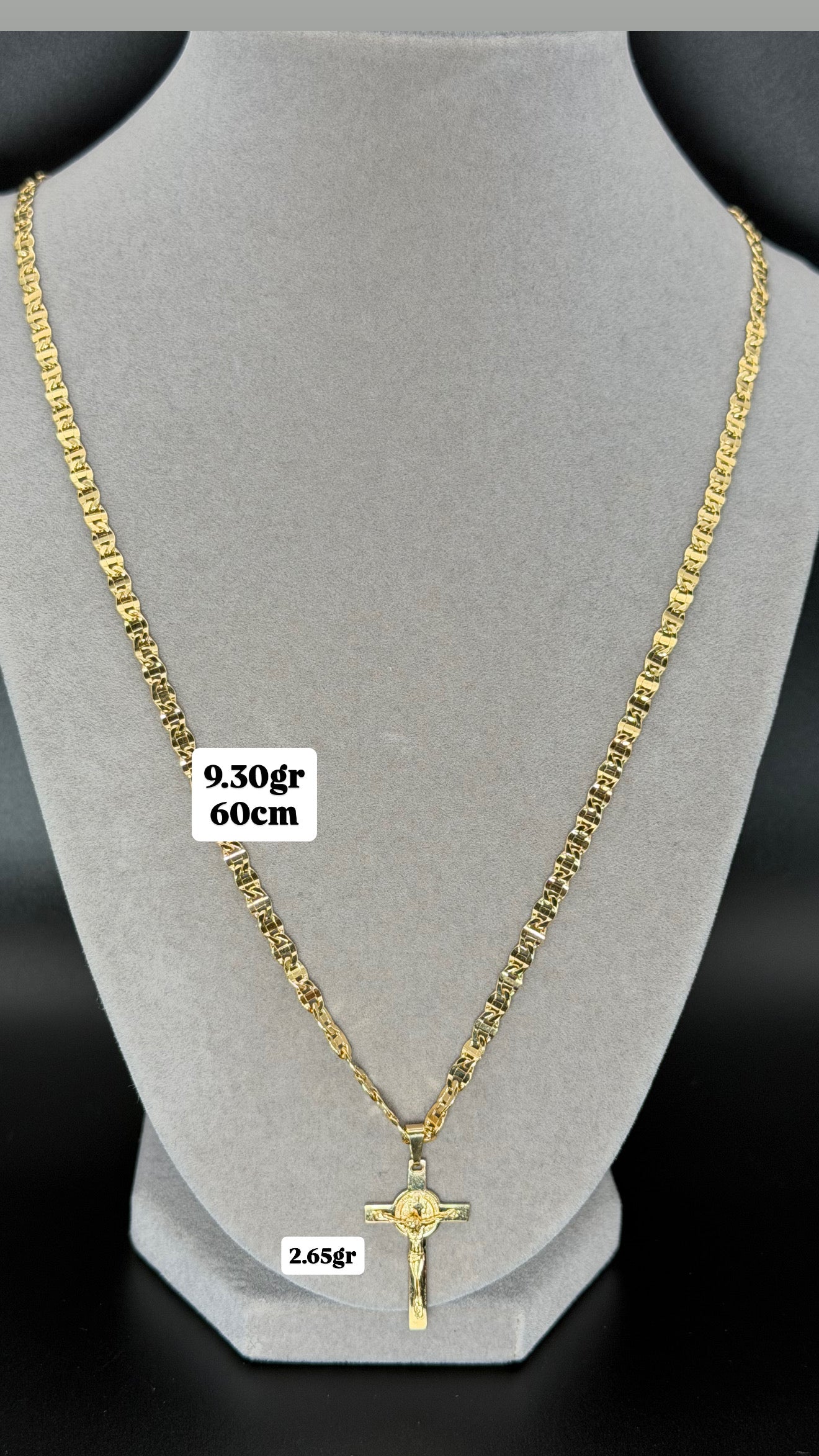 Cadena y dije Oro 18k italiano