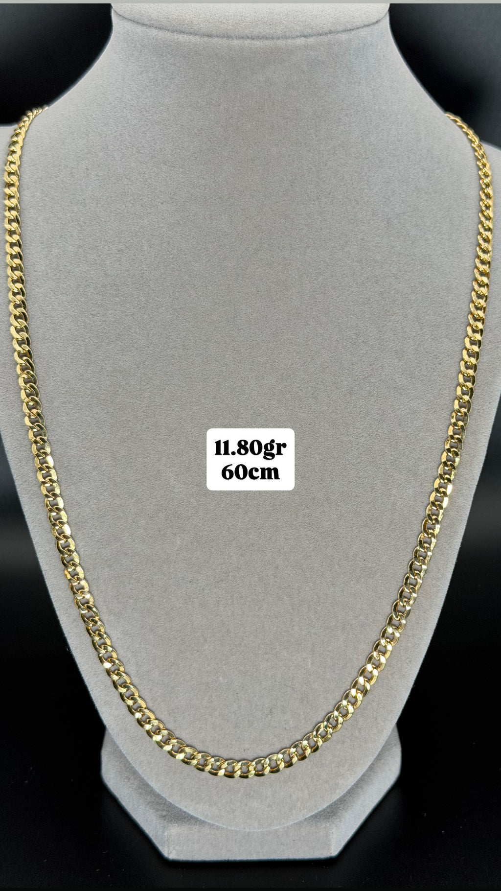 Yellow Gold Cuban Chain Necklace