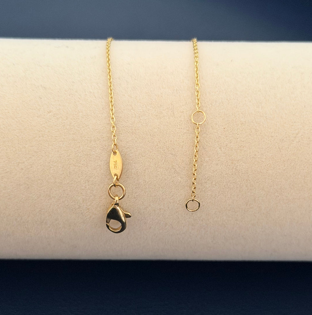 Yellow Gold Heart Lock and Key Charm Bracelet