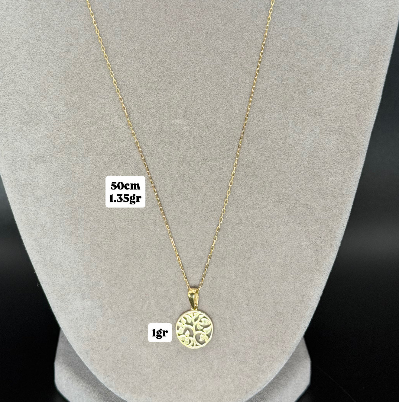 Cadena y dije Oro 18k italiano