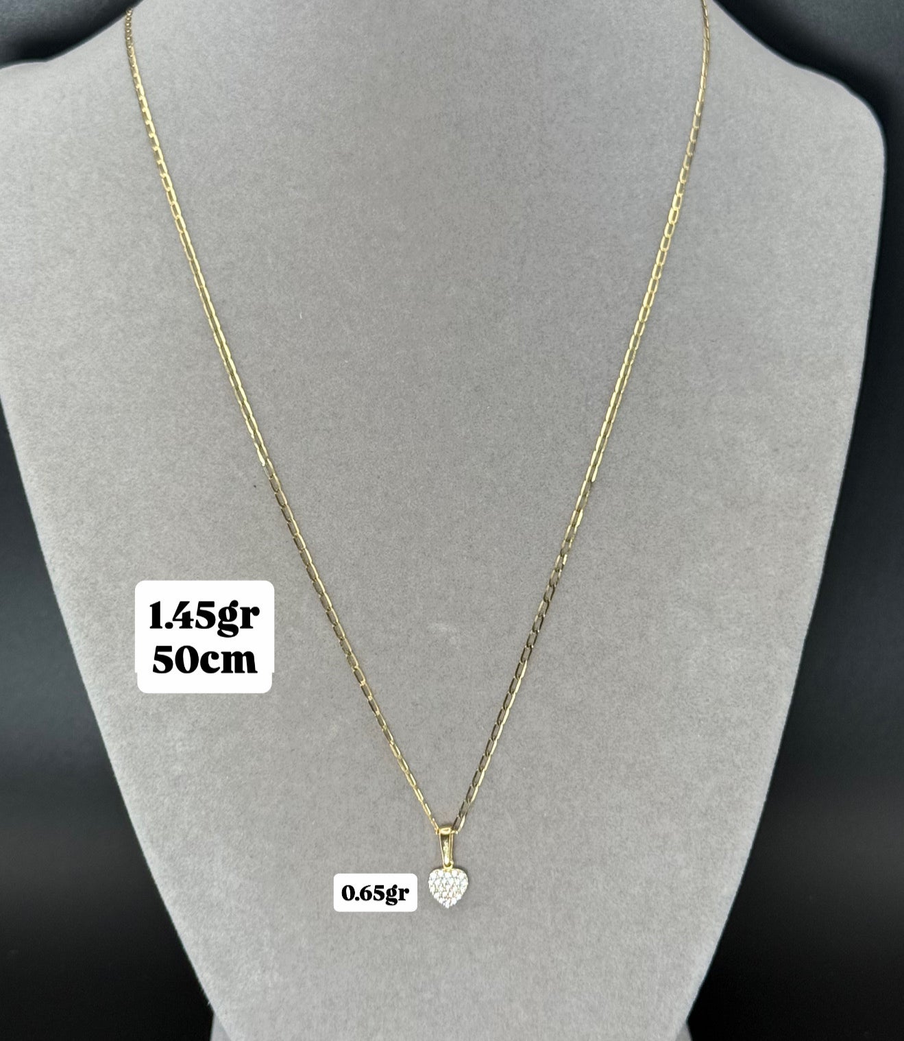 Cadena Y dije Oro 18k Italiano