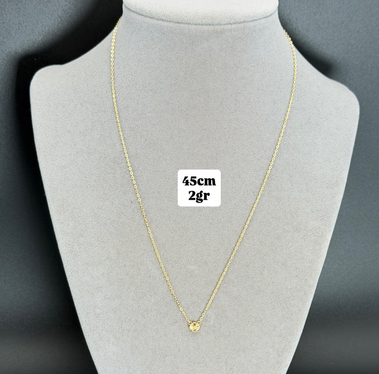 Cadena Y dije Oro 18k Italiano