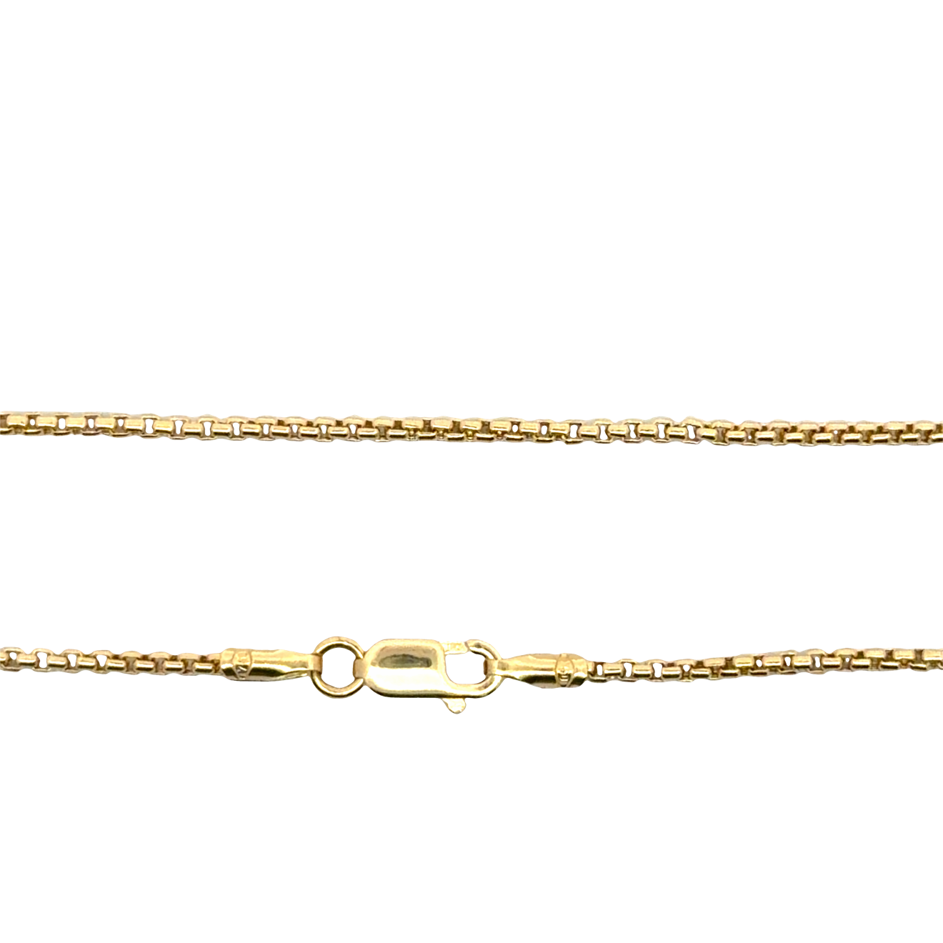 Yellow Gold Chain Necklace with Cross Pendant