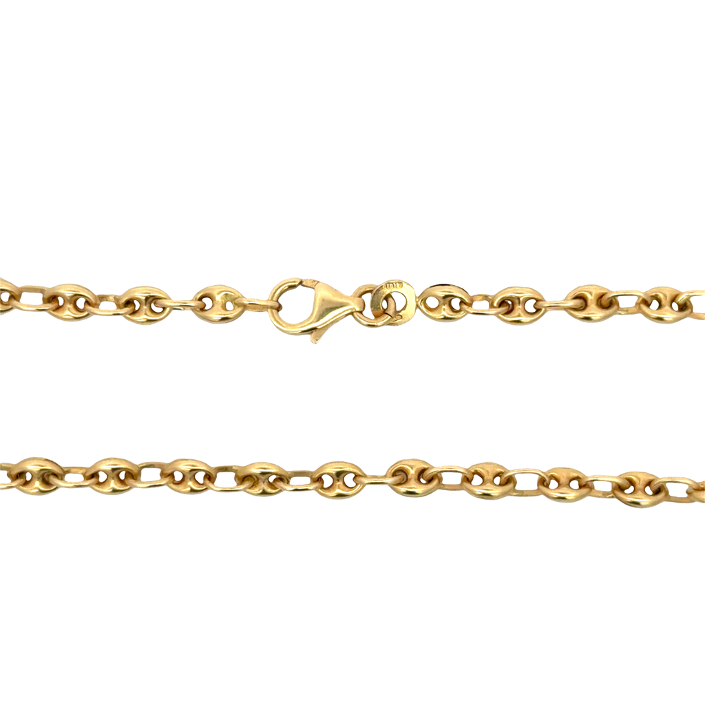 Yellow Gold Cornicello Horn Charm Necklace