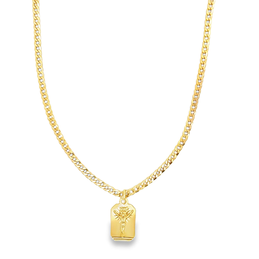 Classic Yellow Gold Cuban Link Chain Necklace