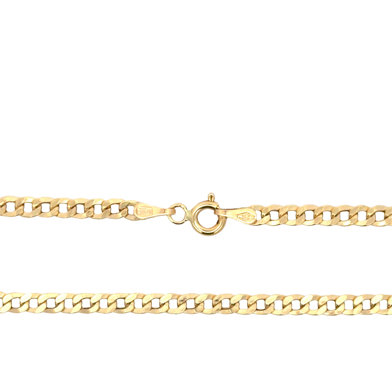 Classic Yellow Gold Cuban Chain Necklace