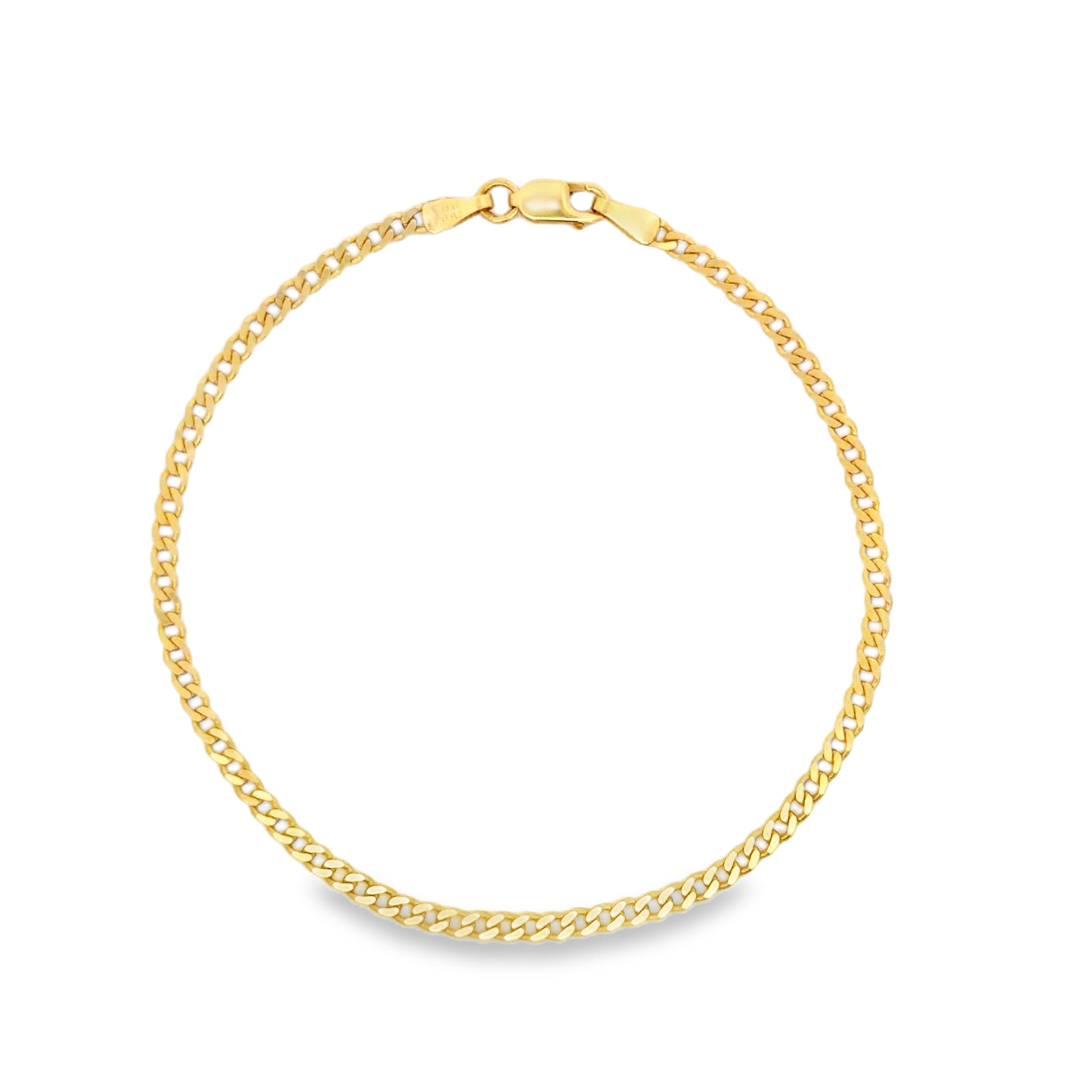 Classic Yellow Gold Cuban Link Chain Necklace
