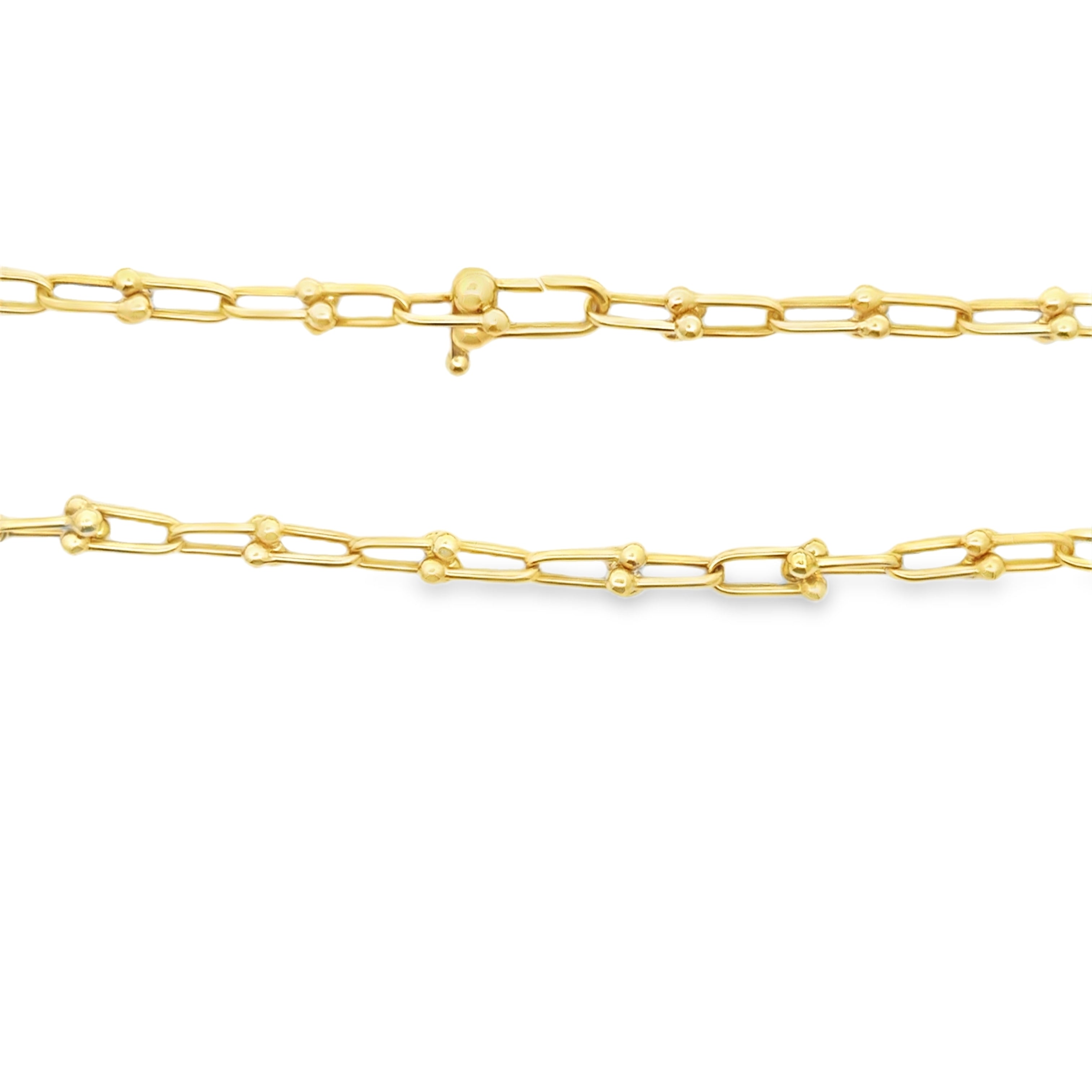Yellow Gold U-Link Chain Necklace