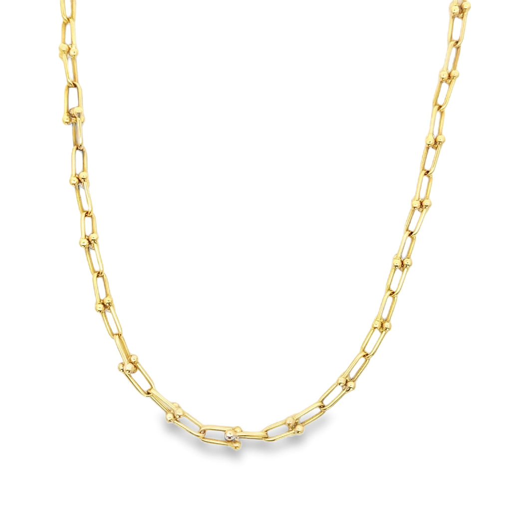 Yellow Gold U-Link Chain Necklace