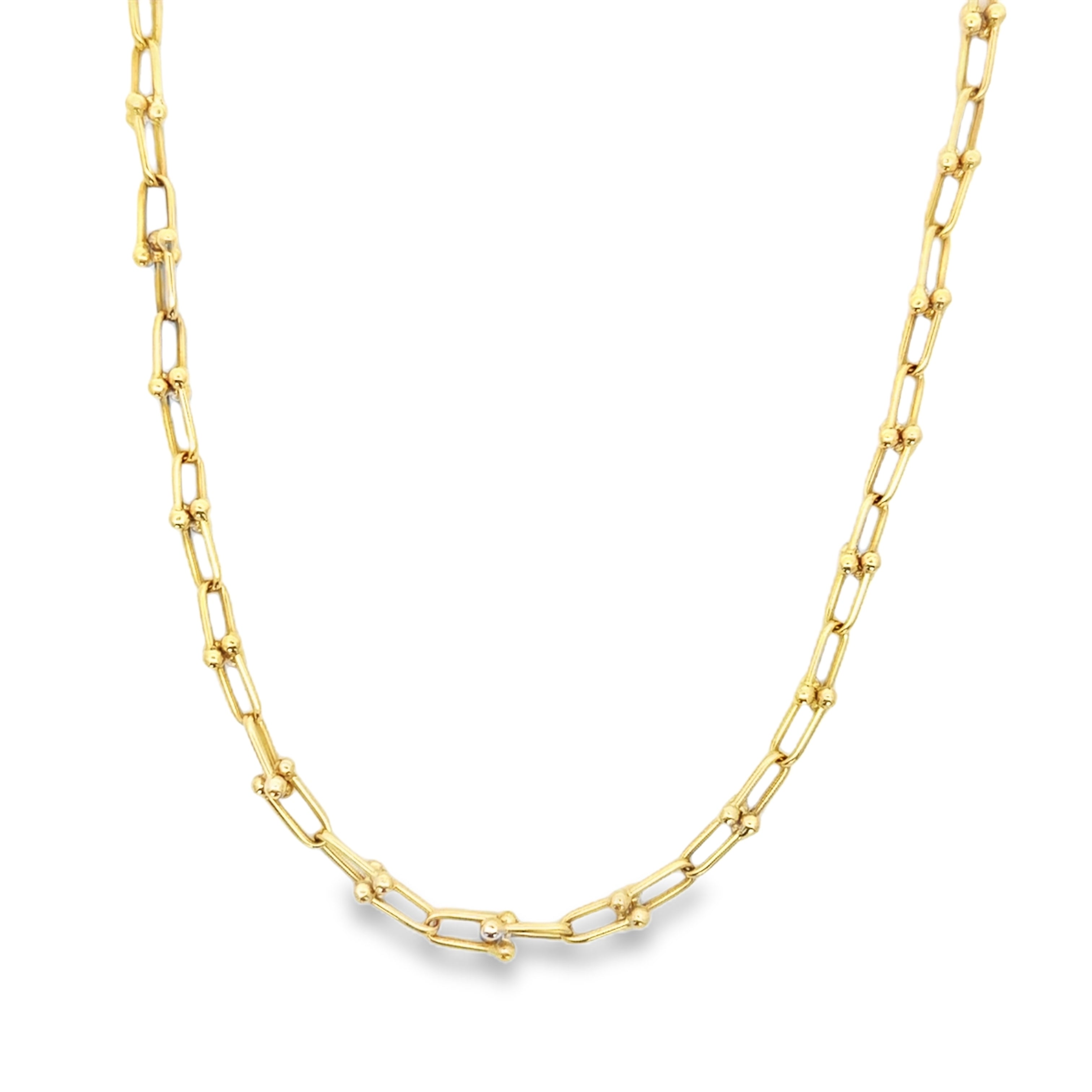 Yellow Gold U-Link Chain Necklace