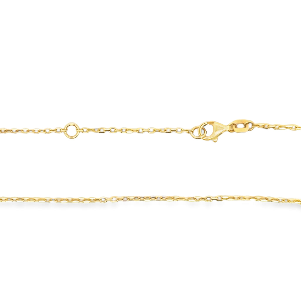 Pearl Clover Charm Necklace in Yellow Gold