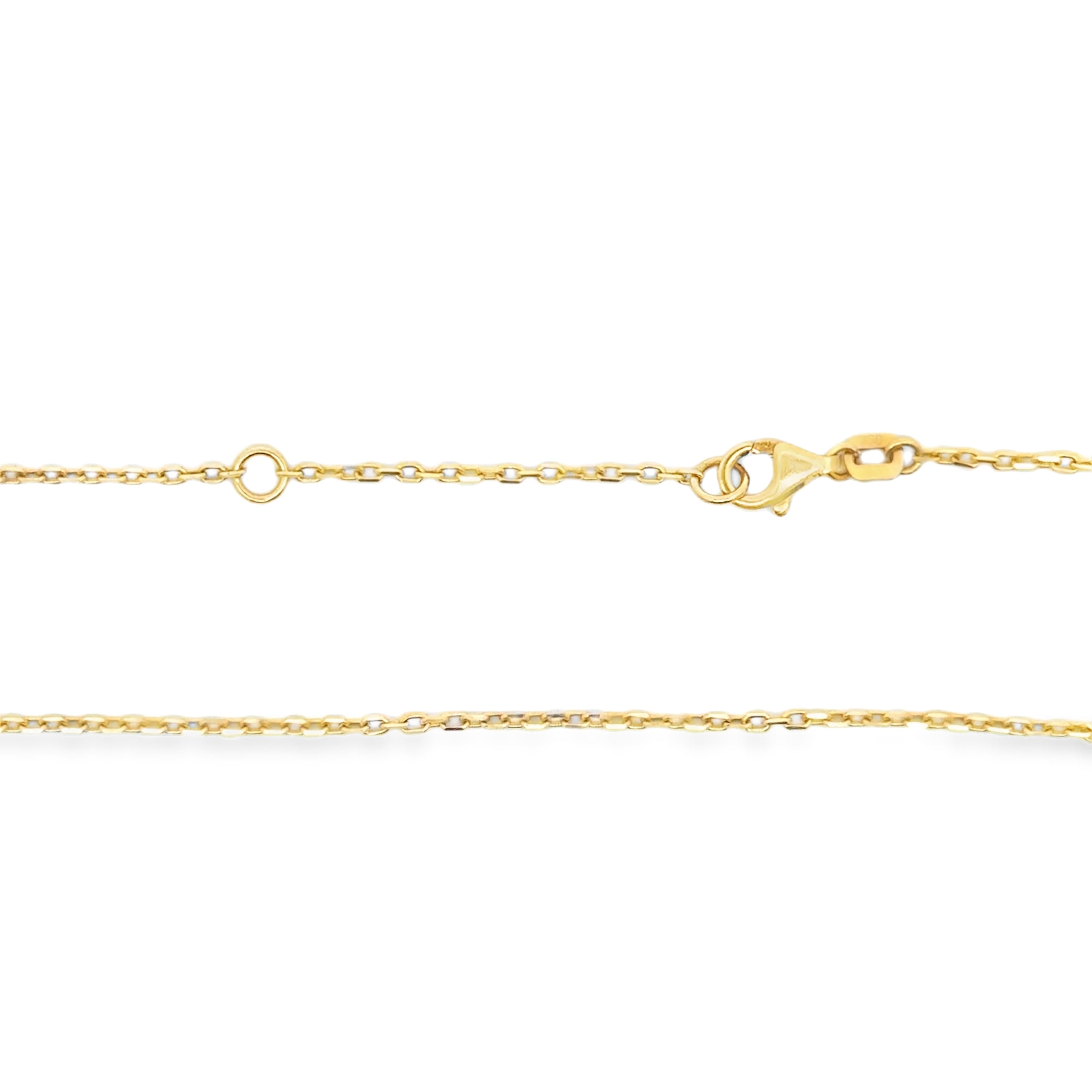 Pearl Clover Charm Necklace in Yellow Gold