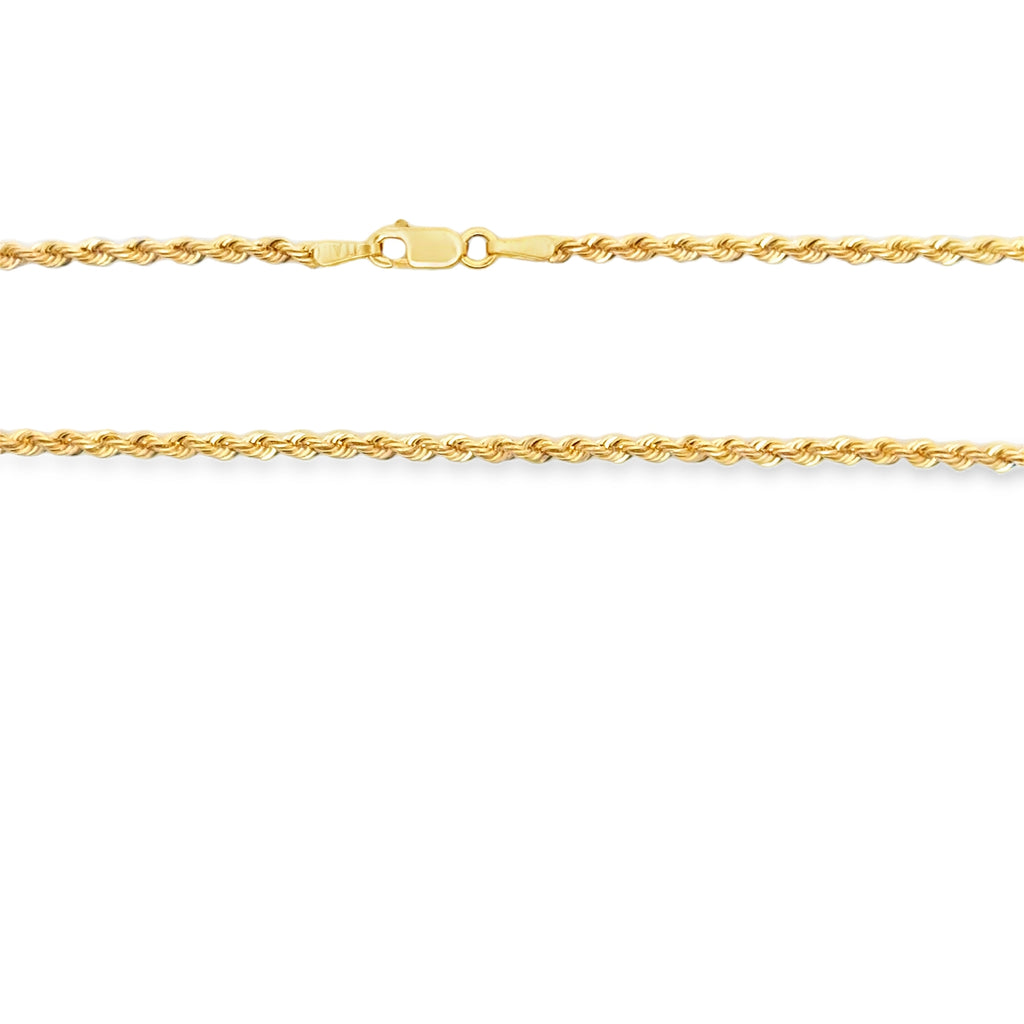 Yellow Gold Chain with Heart Pendant