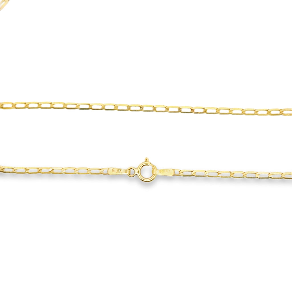 Yellow Gold zirconia  Heart Pendant Necklace