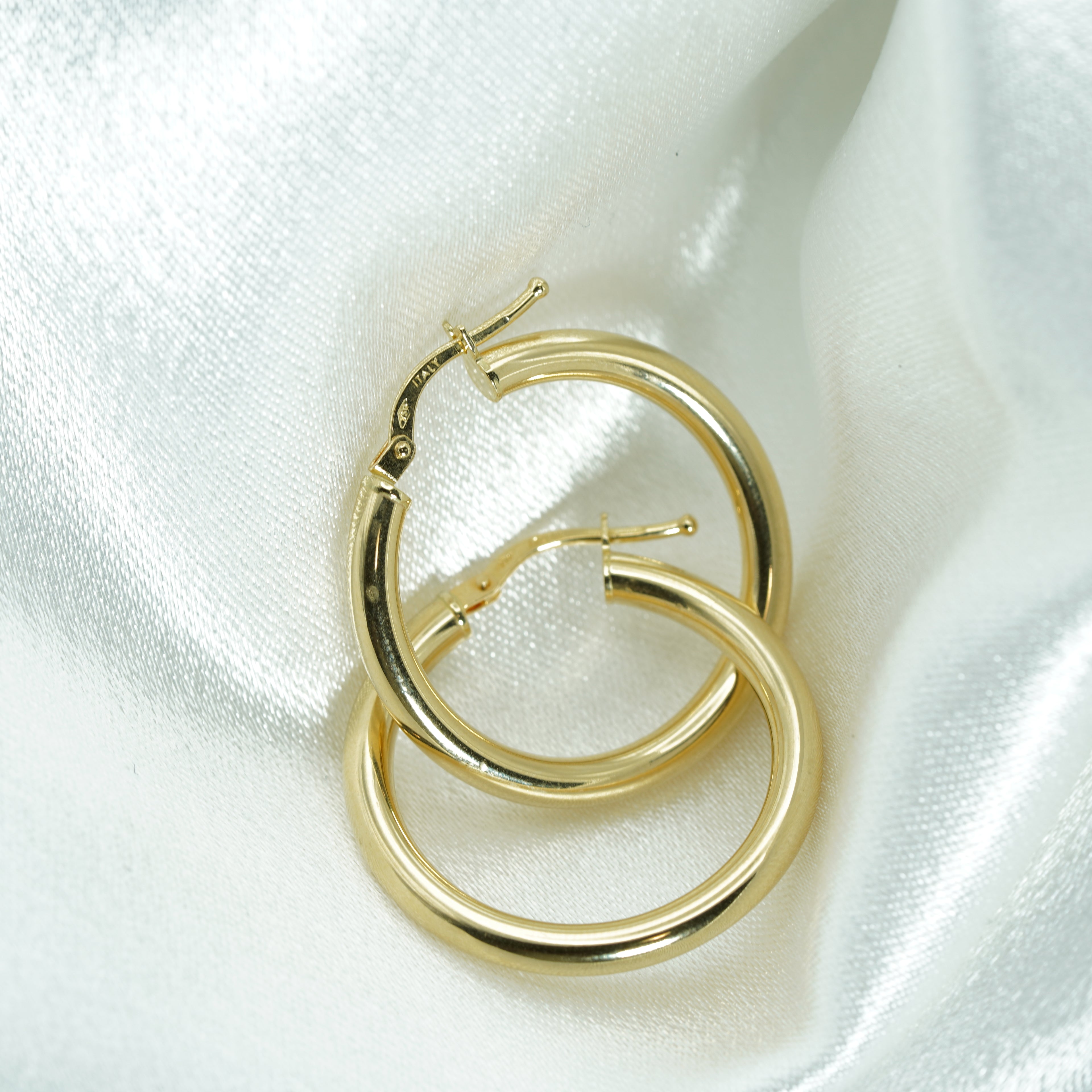 Classic Yellow Gold Hoop Earrings