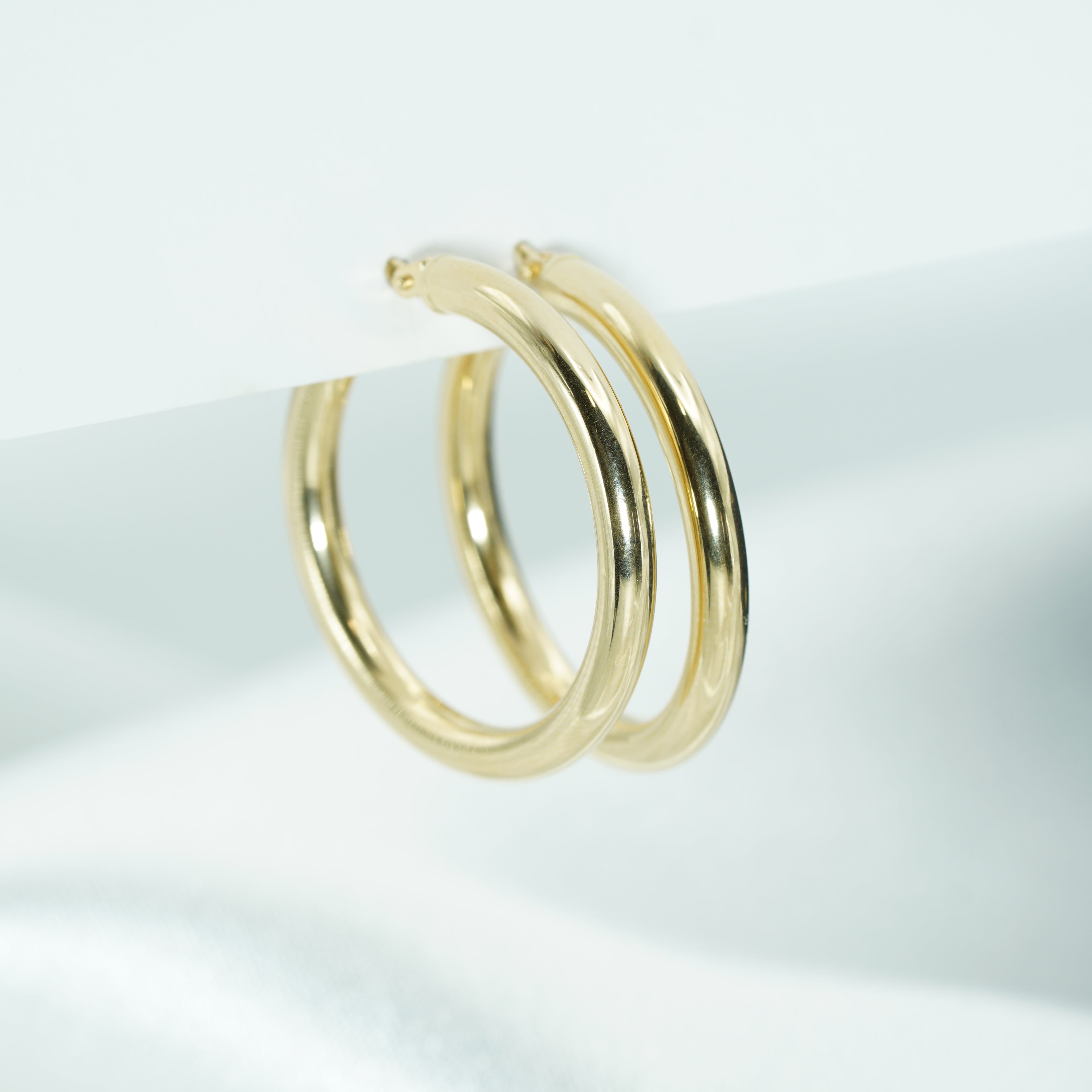 Classic Yellow Gold Hoop Earrings