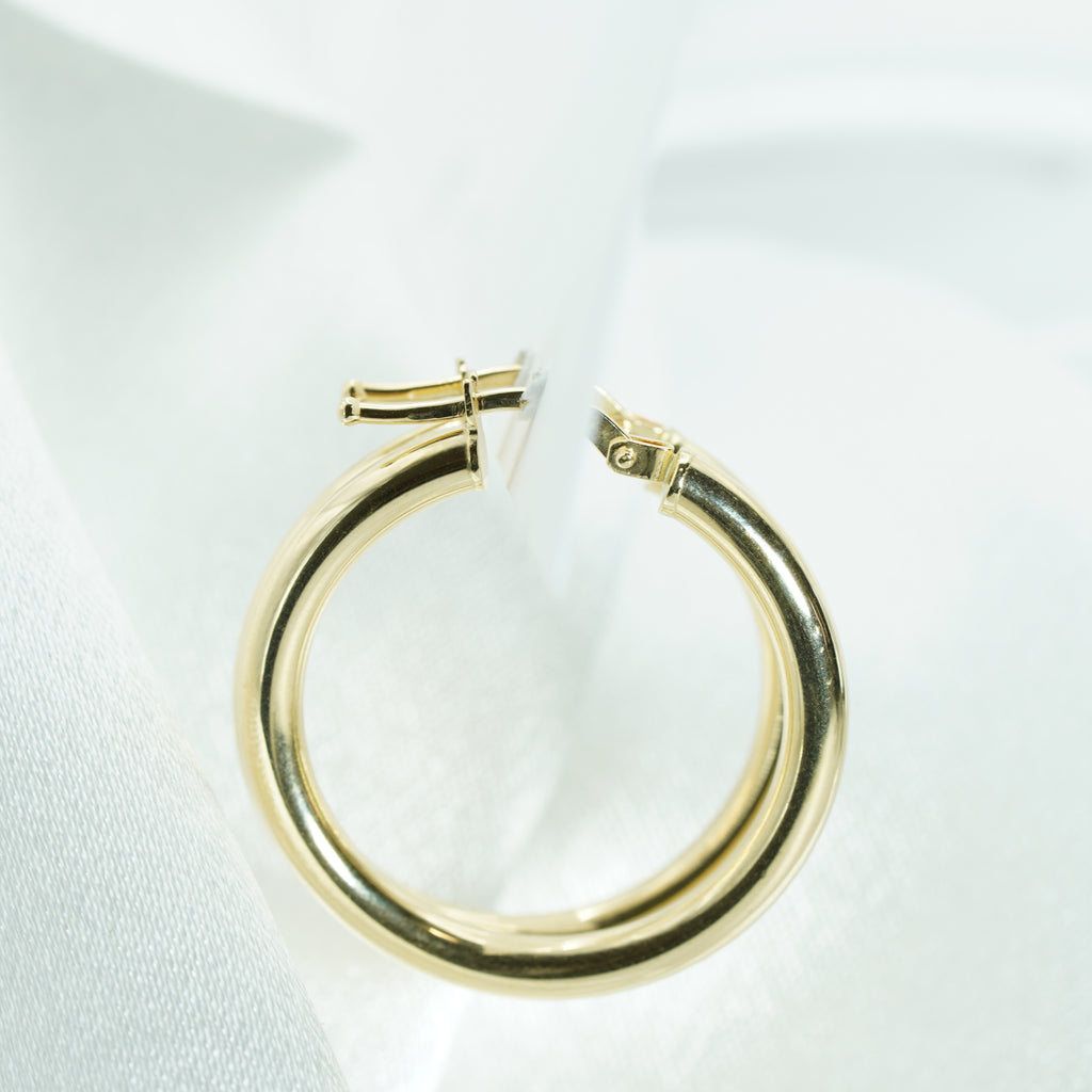 Classic Yellow Gold Hoop Earrings