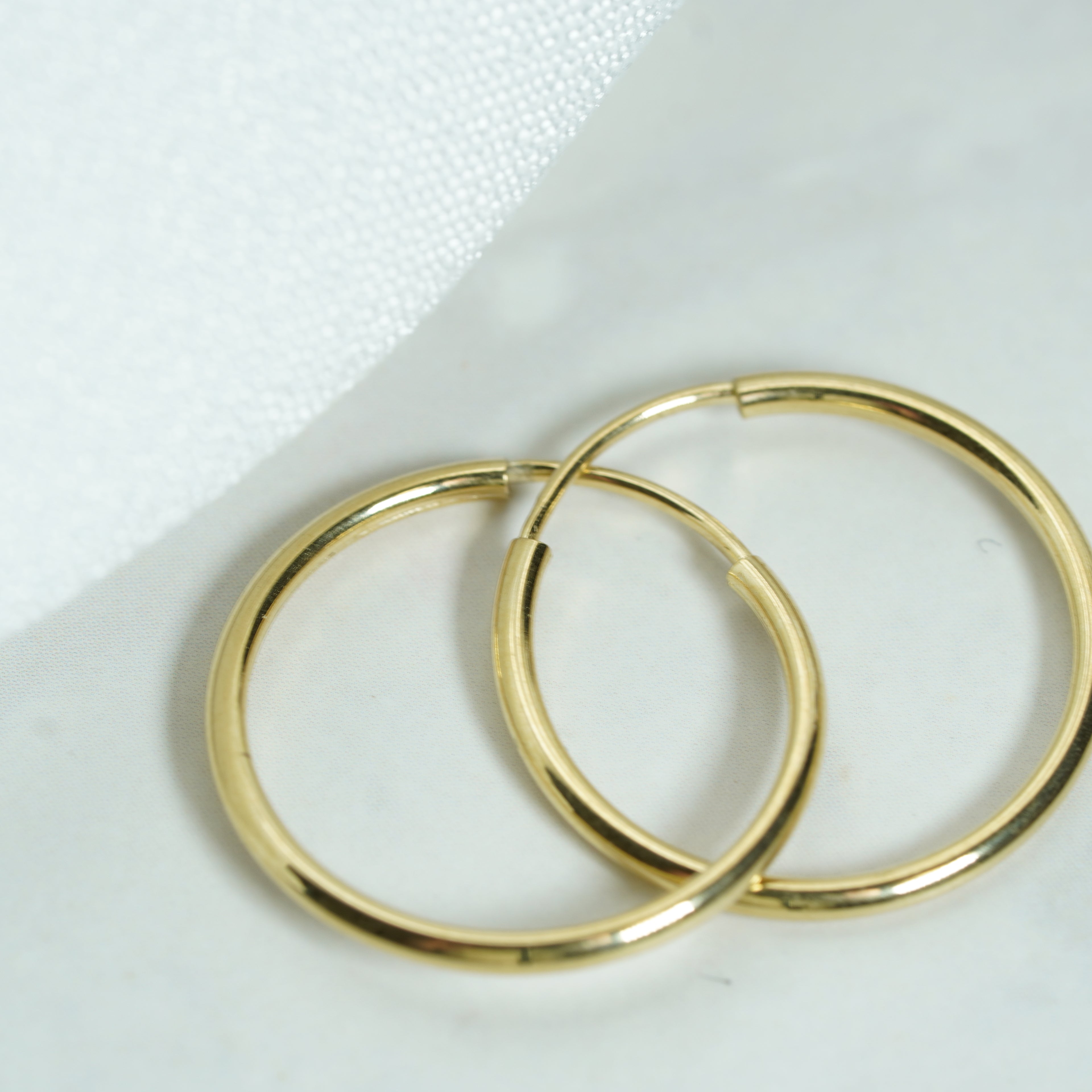 Classic Yellow Gold Hoop Earrings